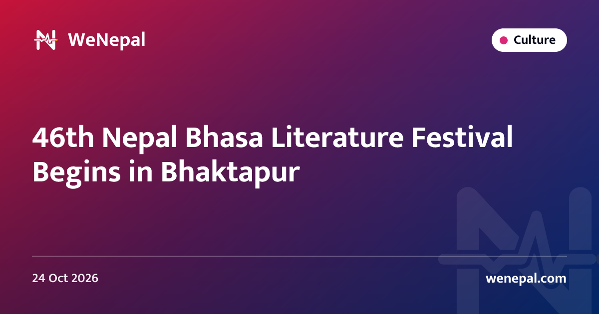 46th Nepal Bhasa Literature Festival Begins in Bhaktapur