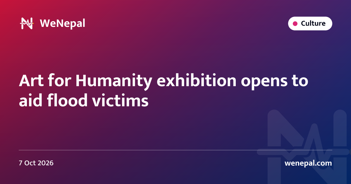 Art for Humanity exhibition opens to aid flood victims