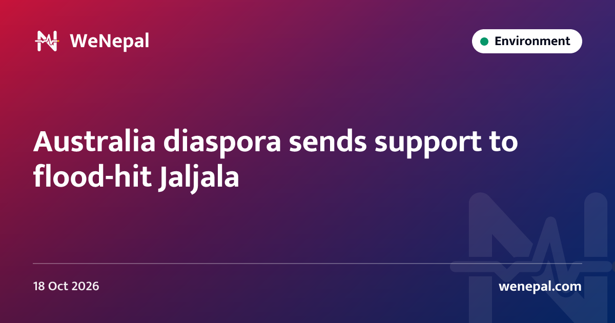 Australia diaspora sends support to flood-hit Jaljala