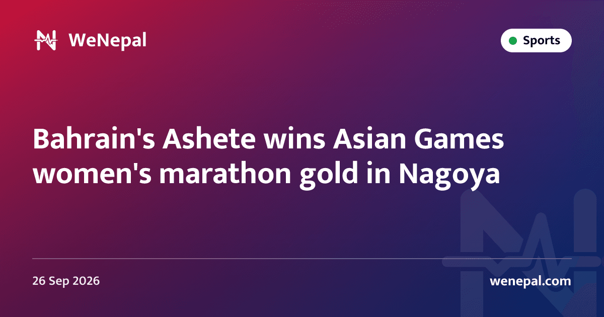 Bahrain's Ashete wins Asian Games women's marathon gold in Nagoya