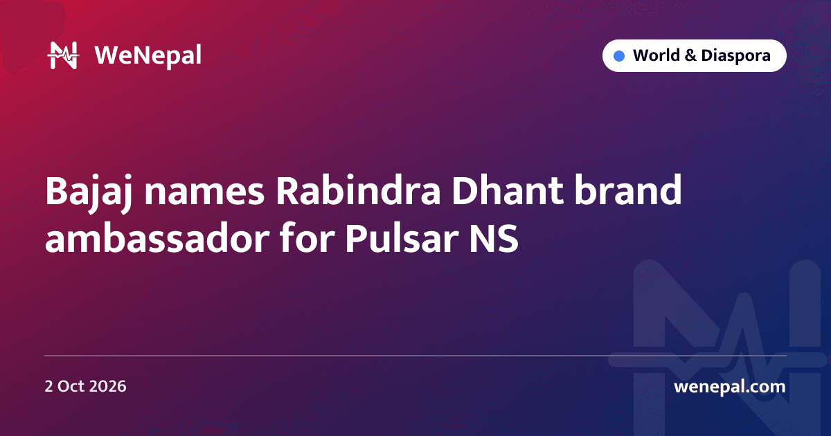 Bajaj names Rabindra Dhant brand ambassador for Pulsar NS