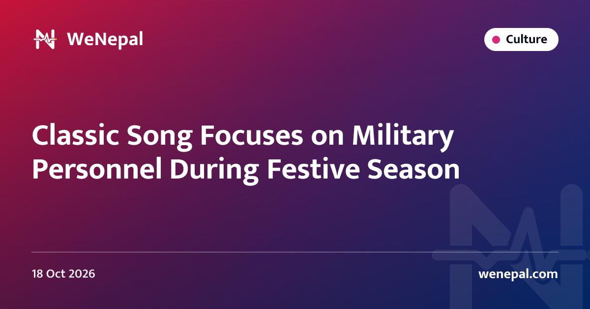 Classic Song Focuses on Military Personnel During Festive Season