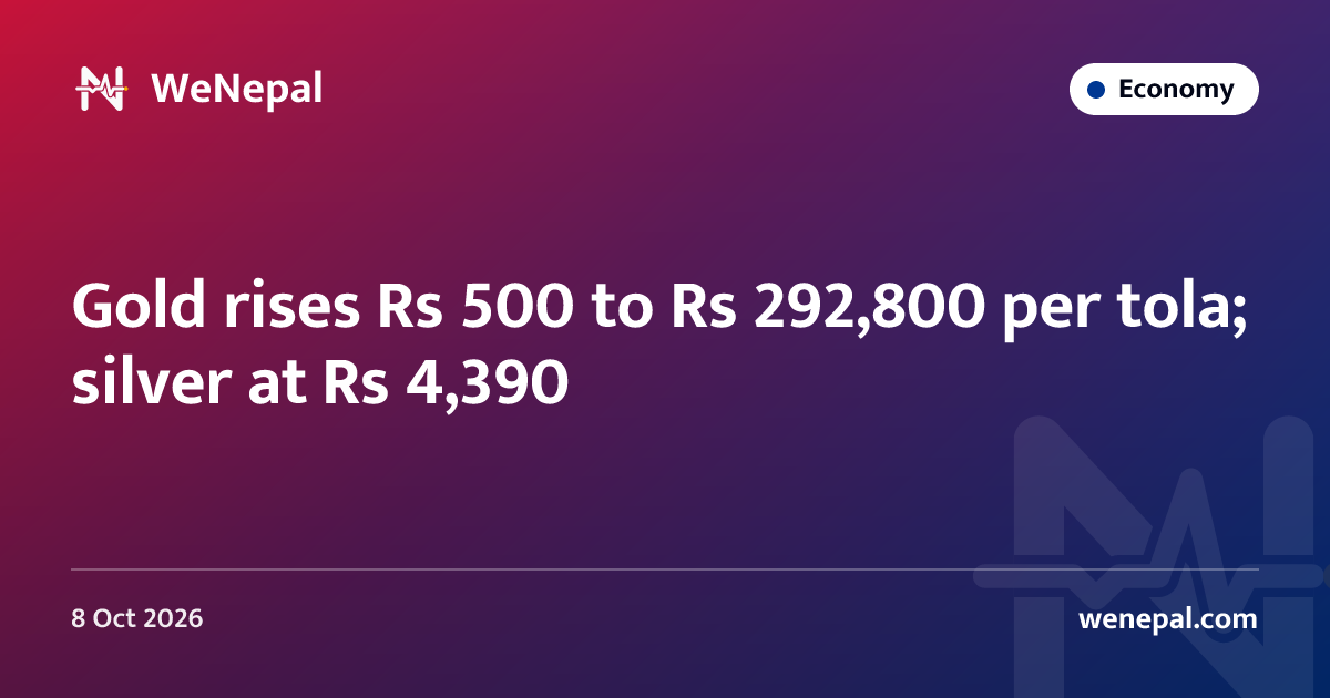 Gold rises Rs 500 to Rs 292,800 per tola; silver at Rs 4,390