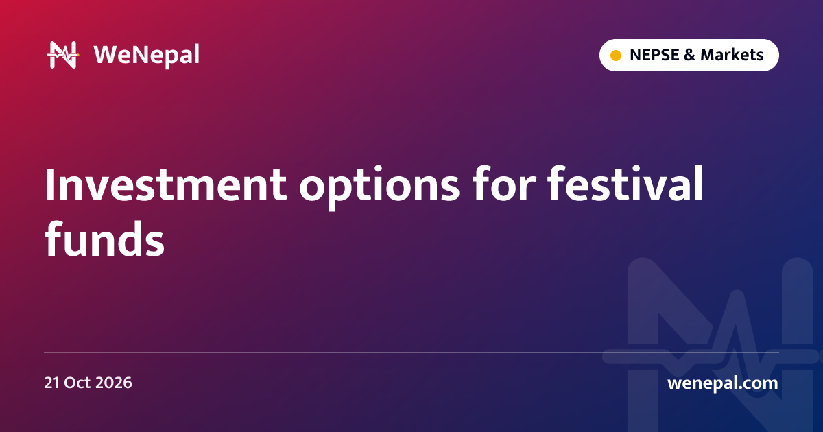 Investment options for festival funds