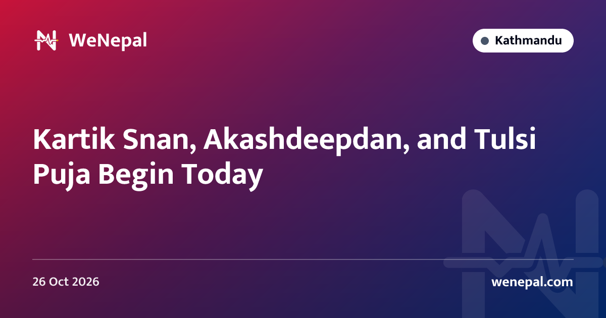 Kartik Snan, Akashdeepdan, and Tulsi Puja Begin Today