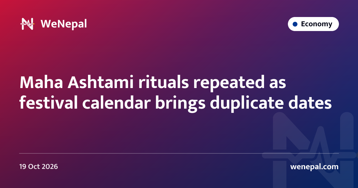Maha Ashtami rituals repeated as festival calendar brings duplicate dates