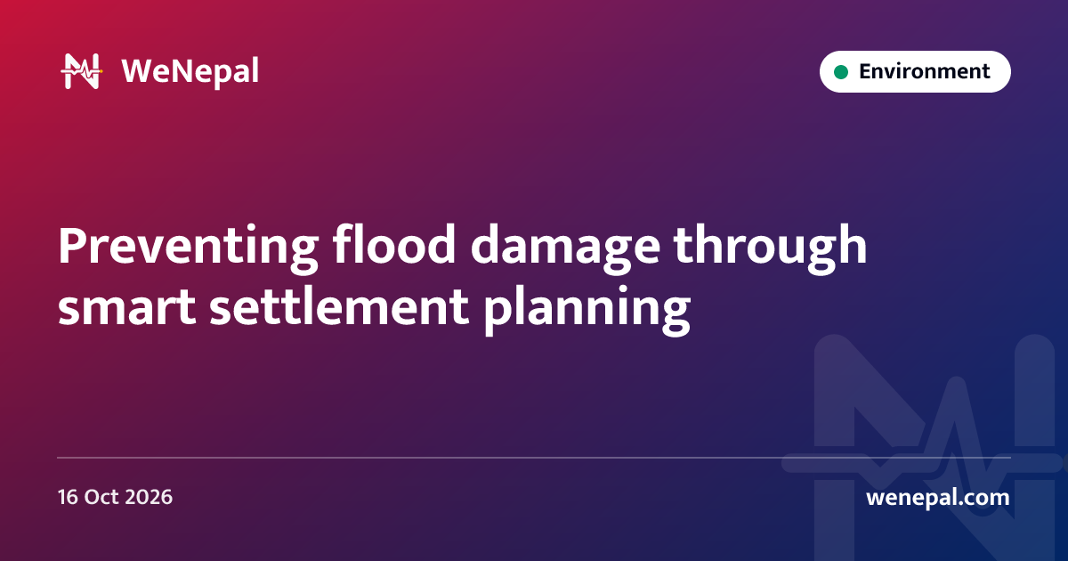 Preventing flood damage through smart settlement planning