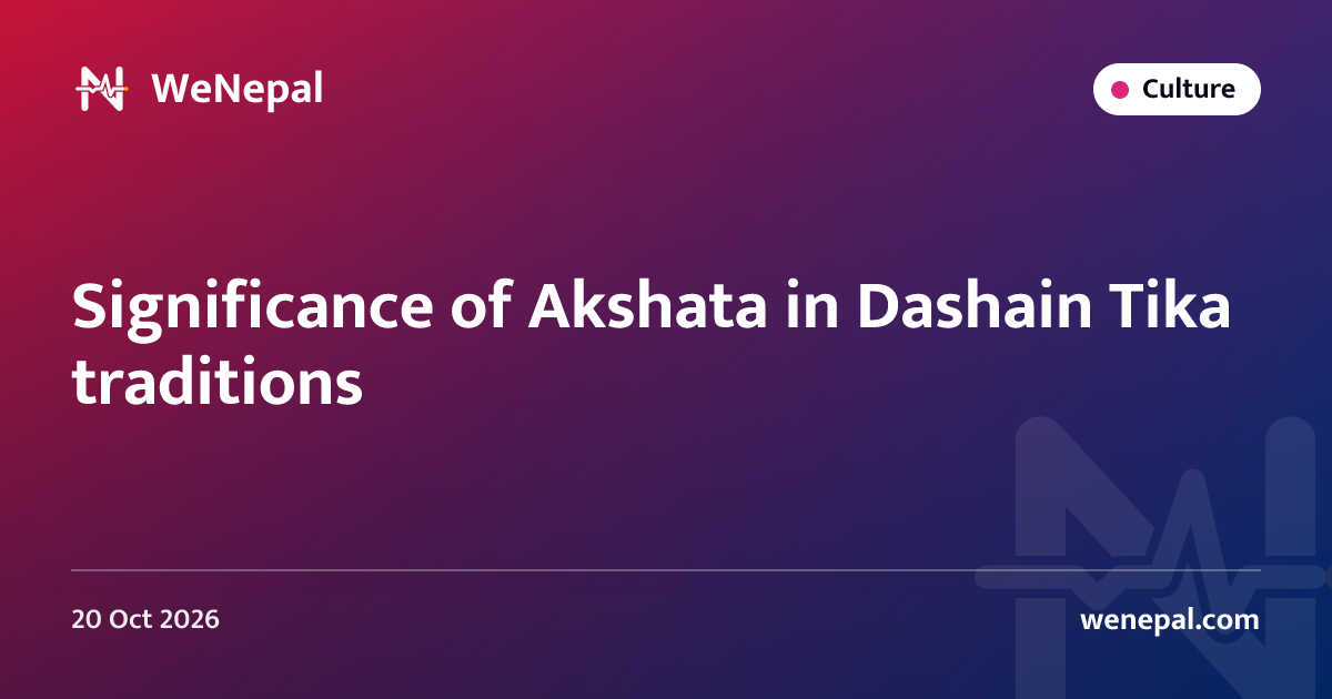 Significance of Akshata in Dashain Tika traditions