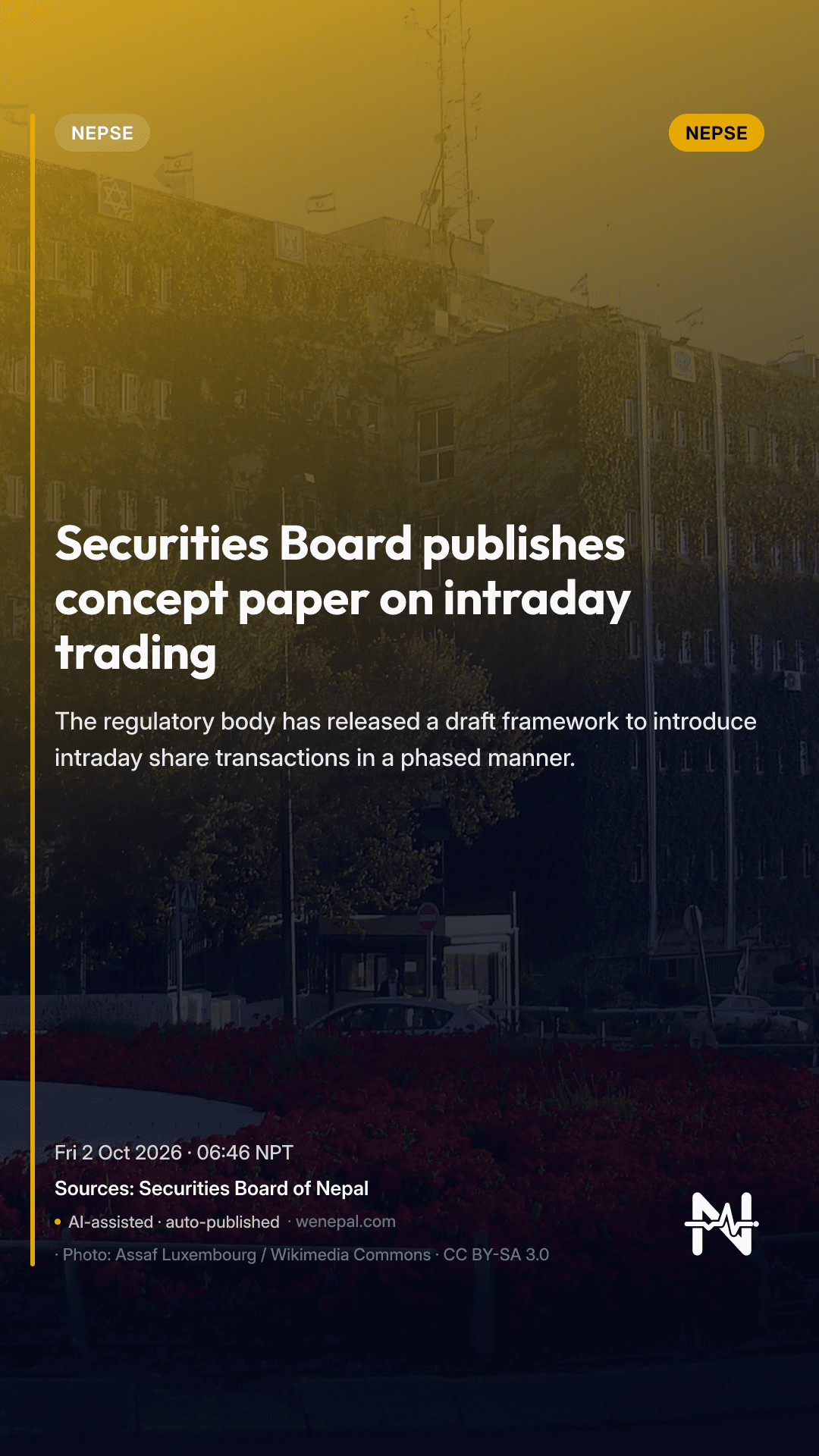Securities Board publishes concept paper on intraday trading