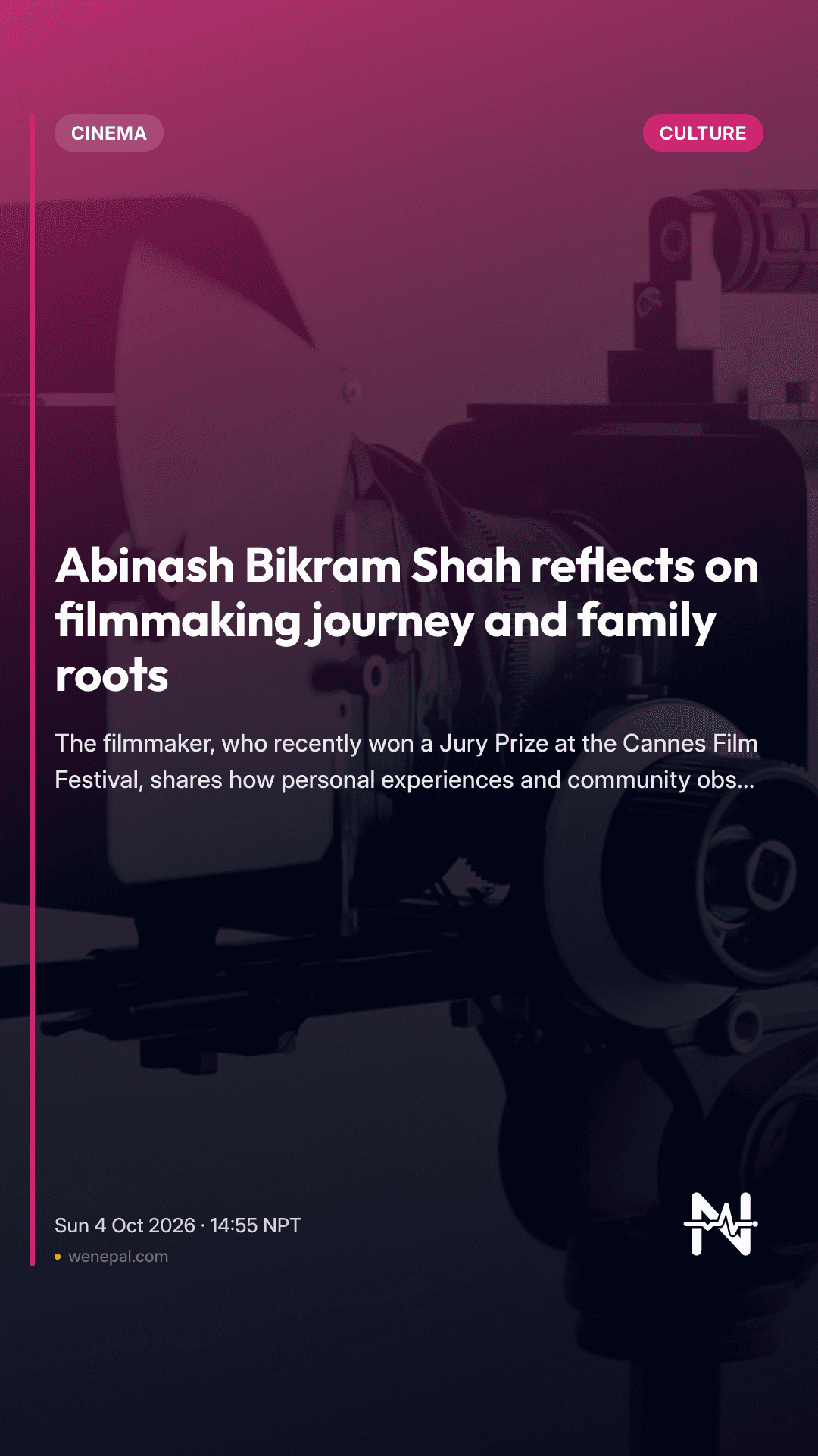 Abinash Bikram Shah reflects on filmmaking journey and family roots
