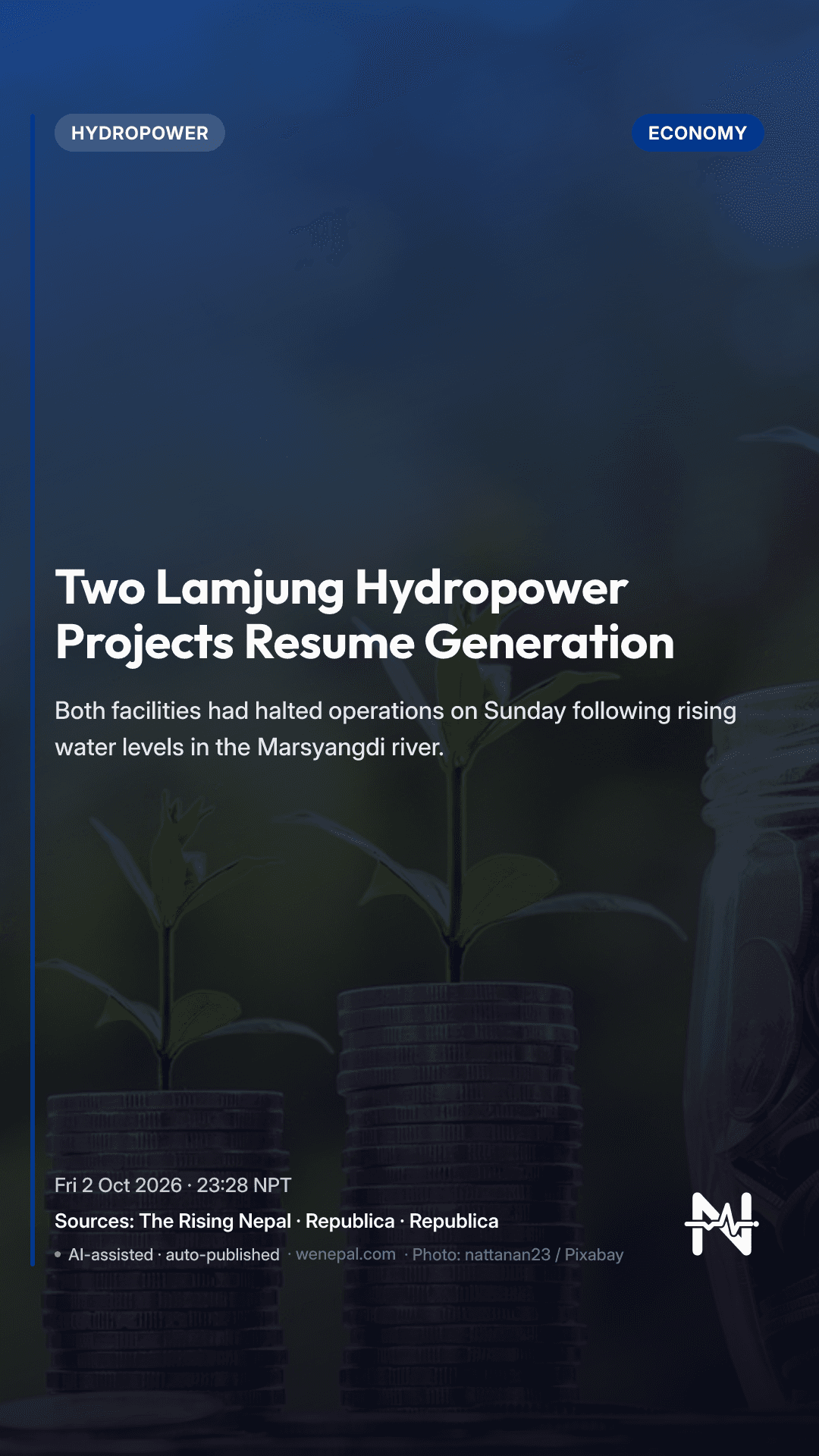 Two Lamjung Hydropower Projects Resume Generation