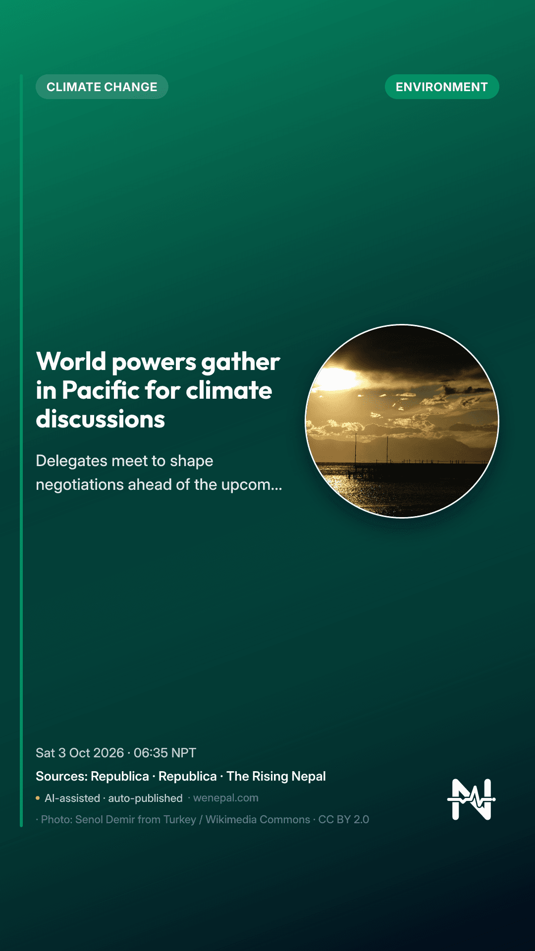 World powers gather in Pacific for climate discussions