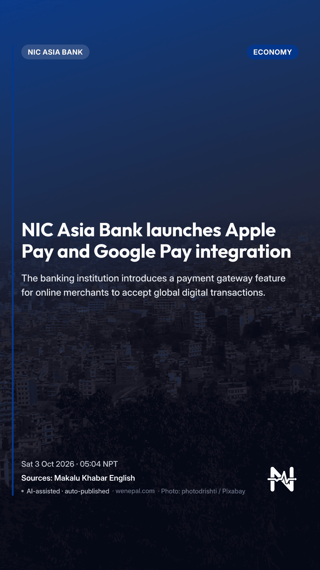 NIC Asia Bank launches Apple Pay and Google Pay integration