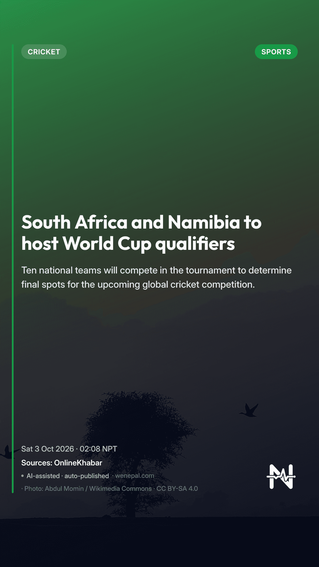 South Africa and Namibia to host World Cup qualifiers
