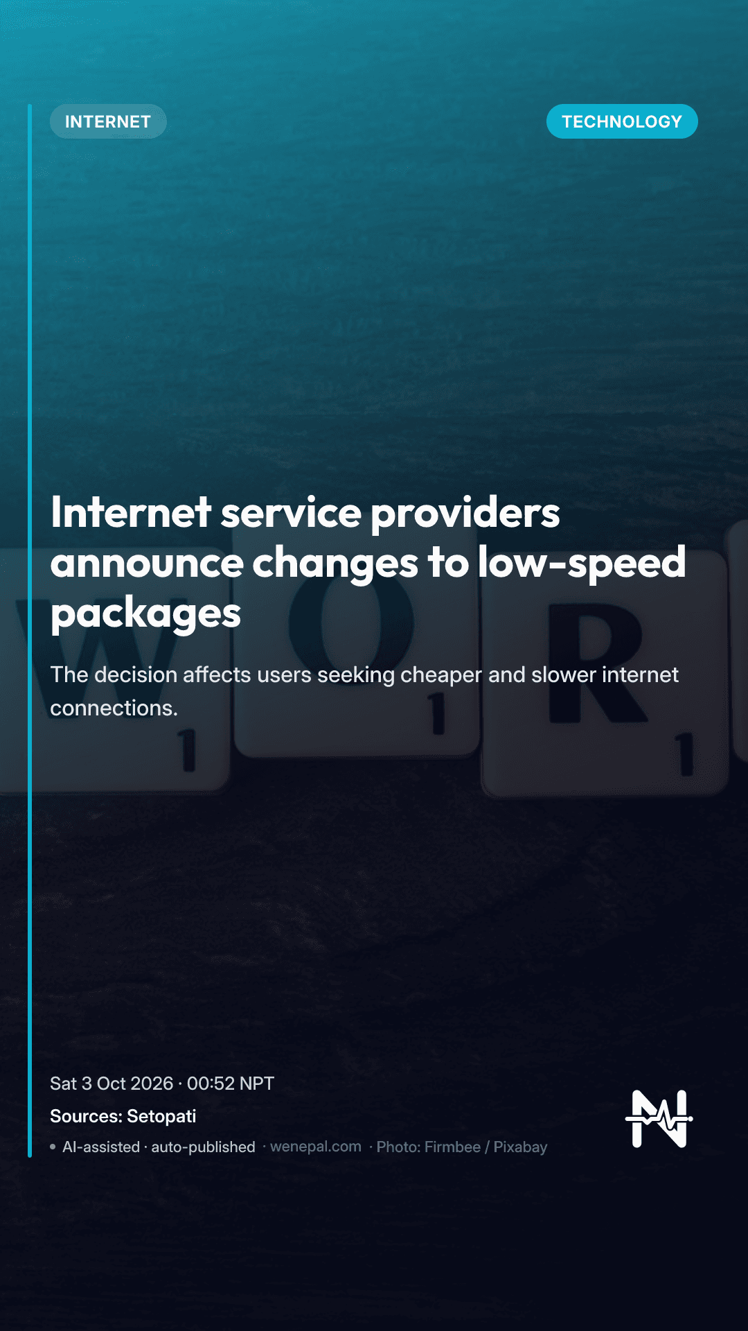 Internet service providers announce changes to low-speed packages