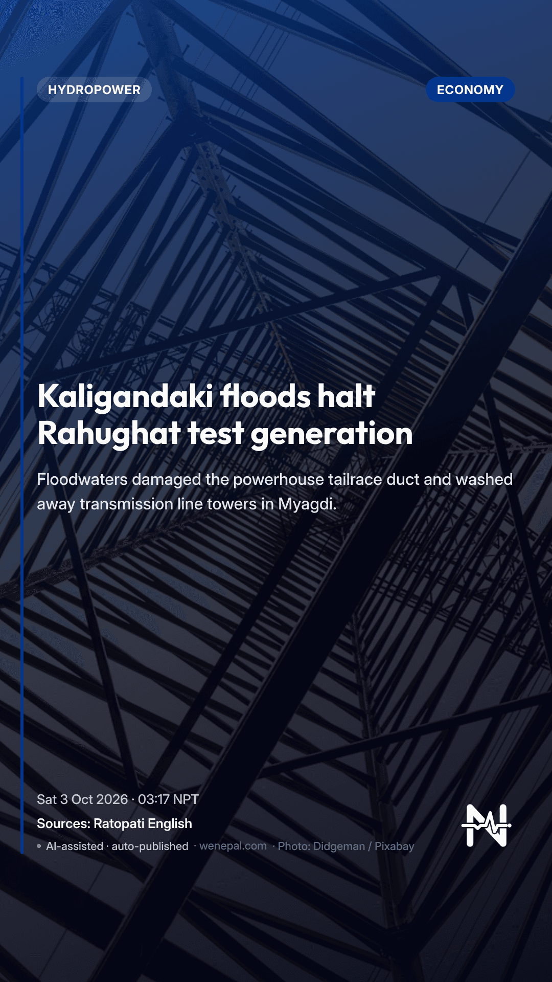 Kaligandaki floods halt Rahughat test generation