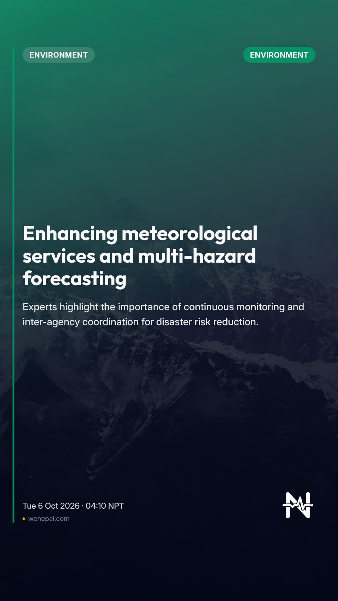 Enhancing meteorological services and multi-hazard forecasting