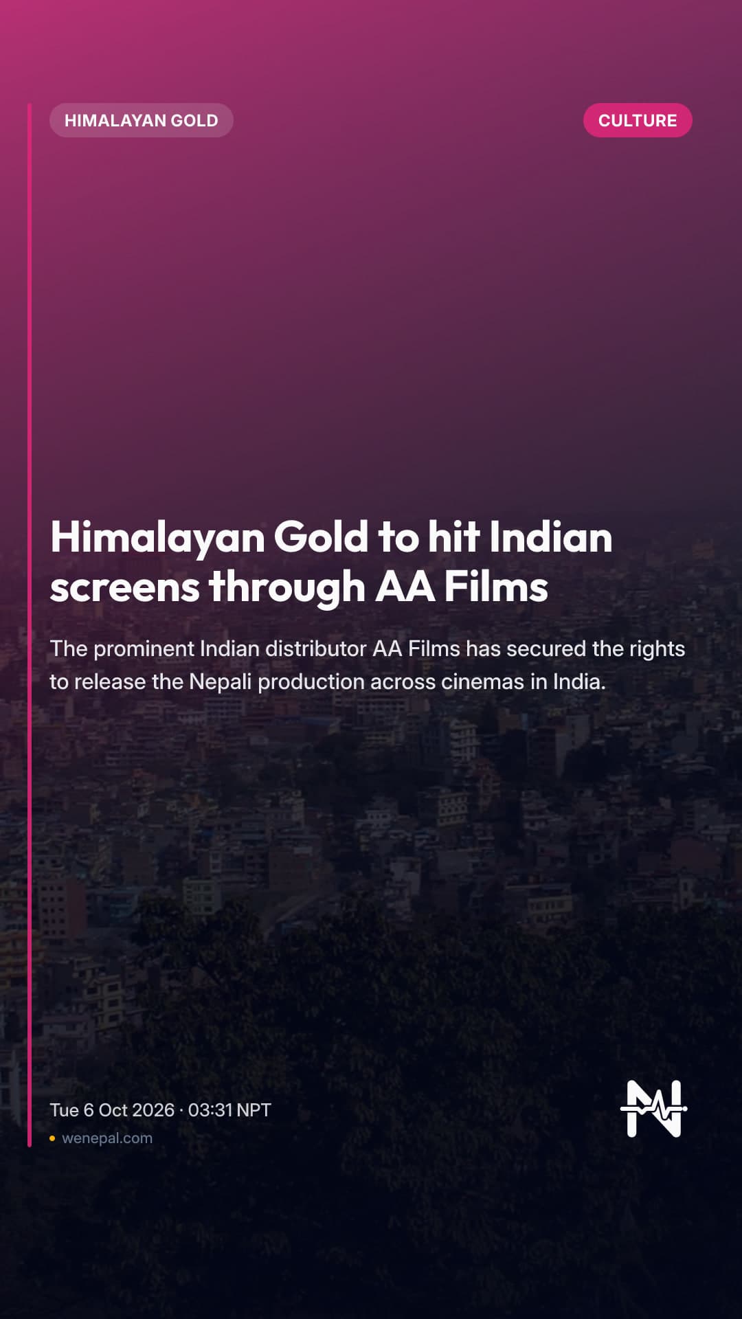 Himalayan Gold to hit Indian screens through AA Films