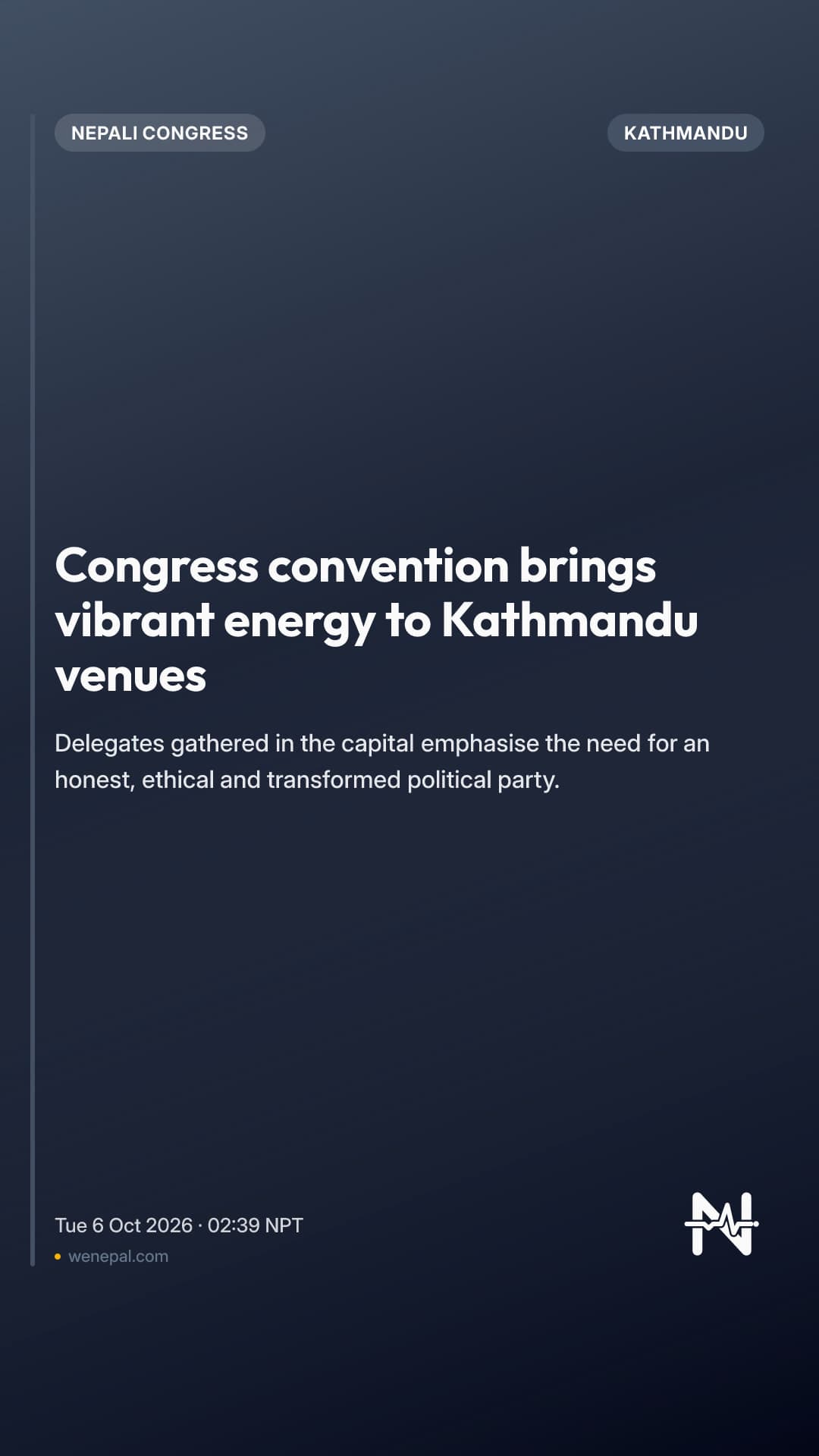 Congress convention brings vibrant energy to Kathmandu venues