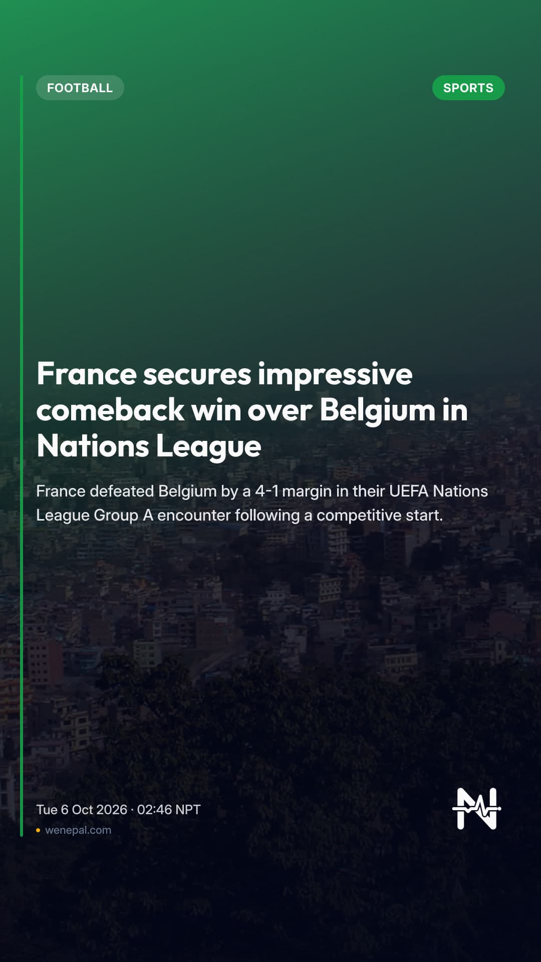 France secures impressive comeback win over Belgium in Nations League