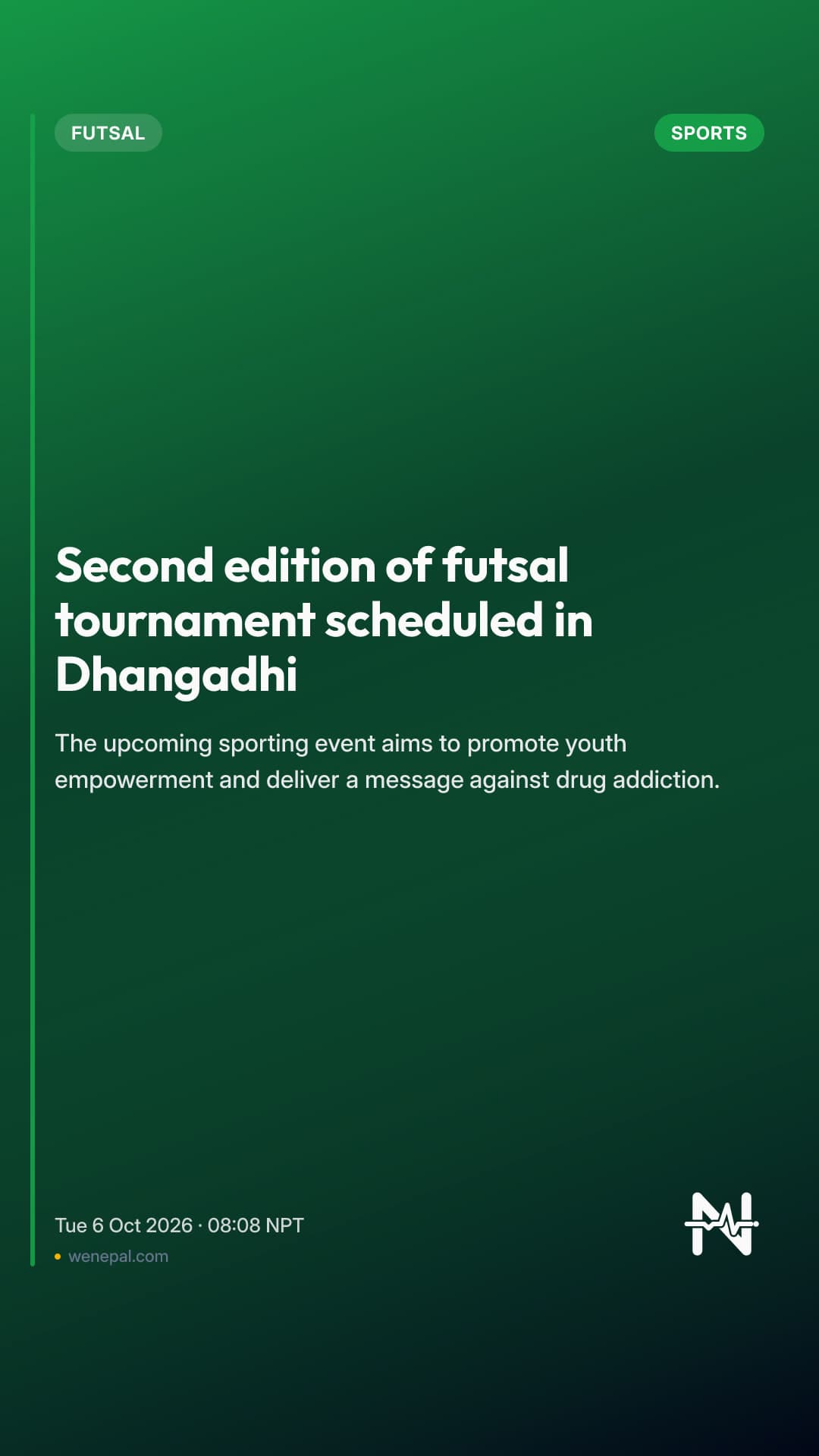 Second edition of futsal tournament scheduled in Dhangadhi