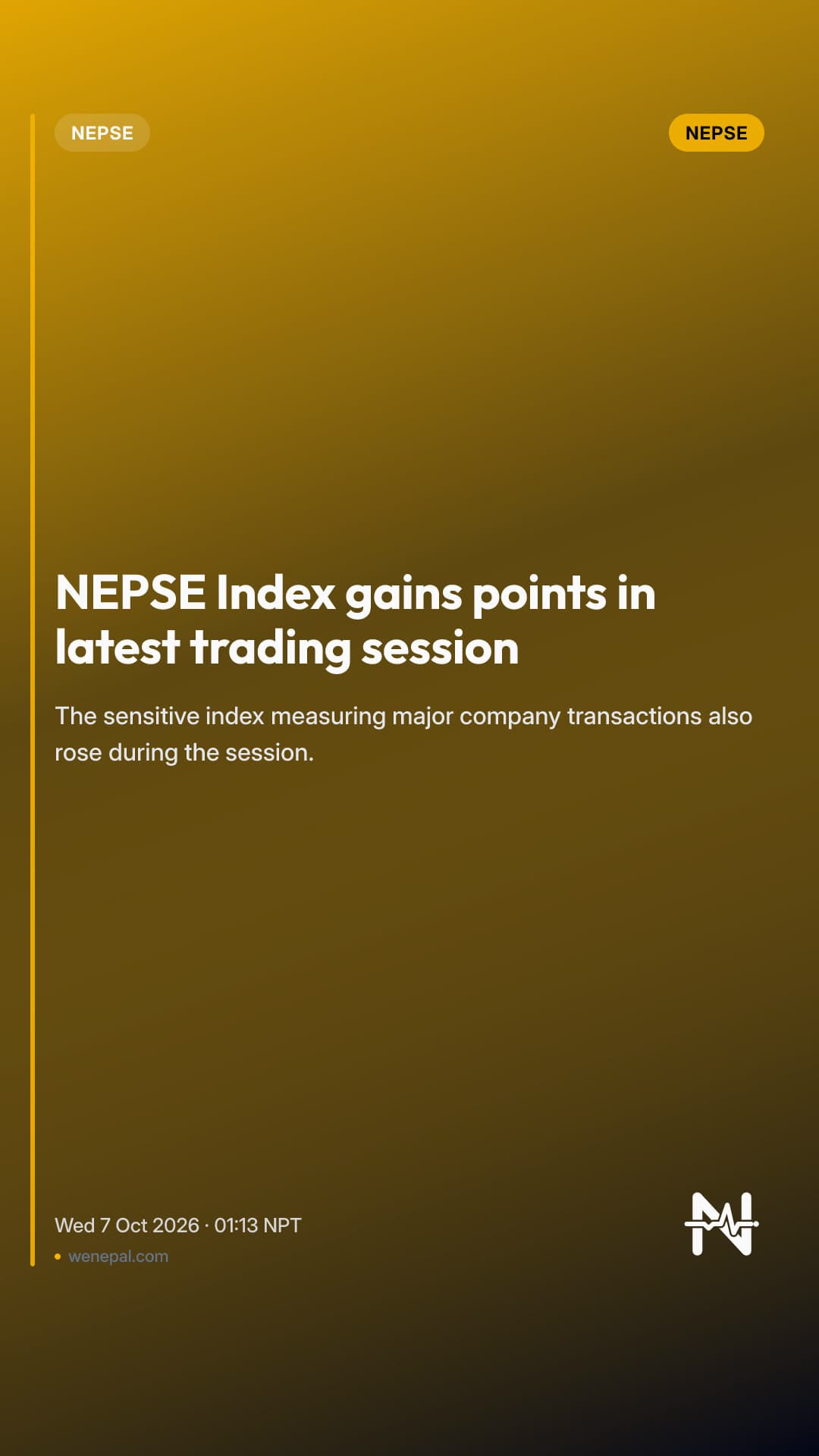 NEPSE Index gains points in latest trading session