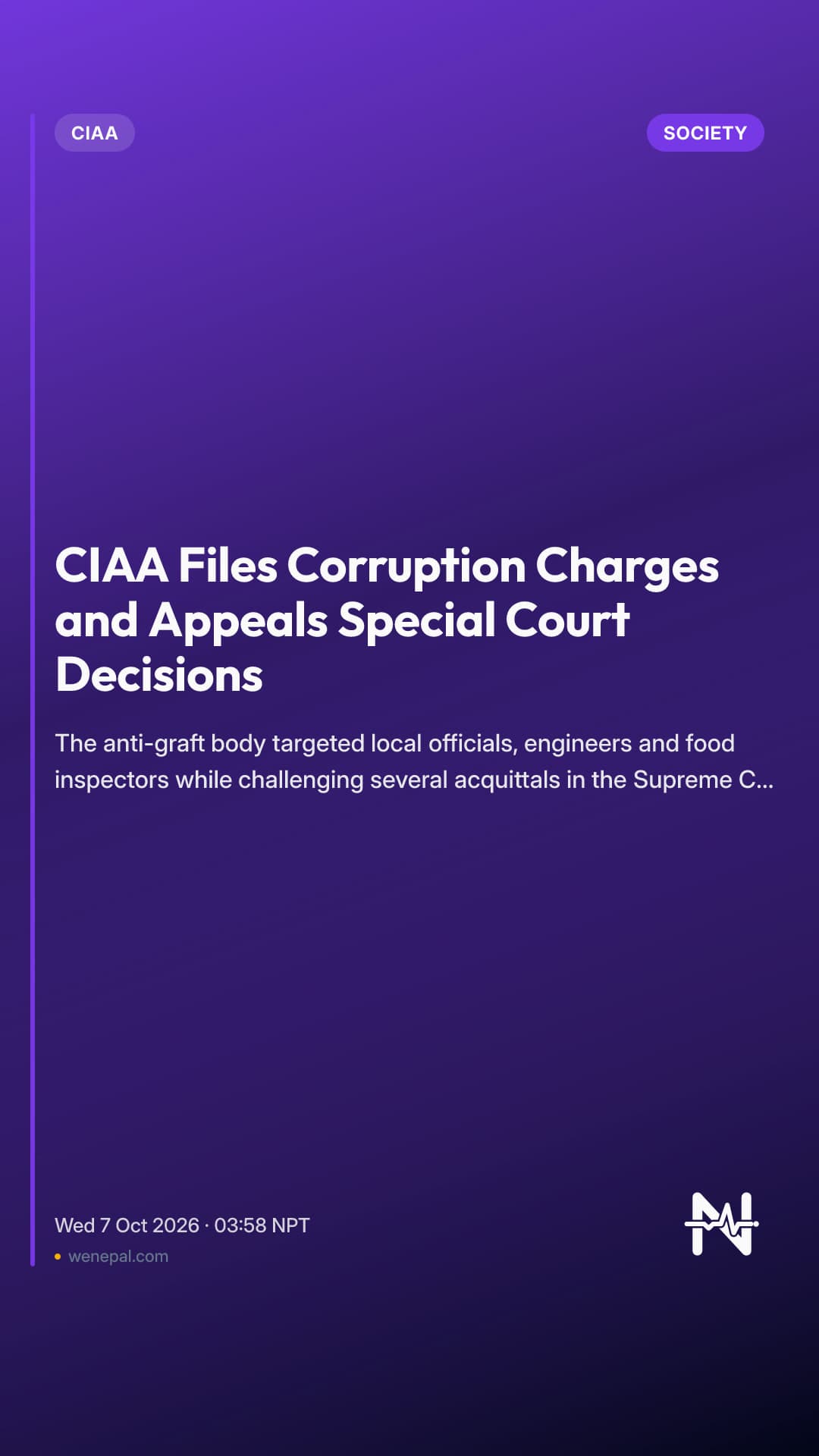 CIAA Files Corruption Charges and Appeals Special Court Decisions