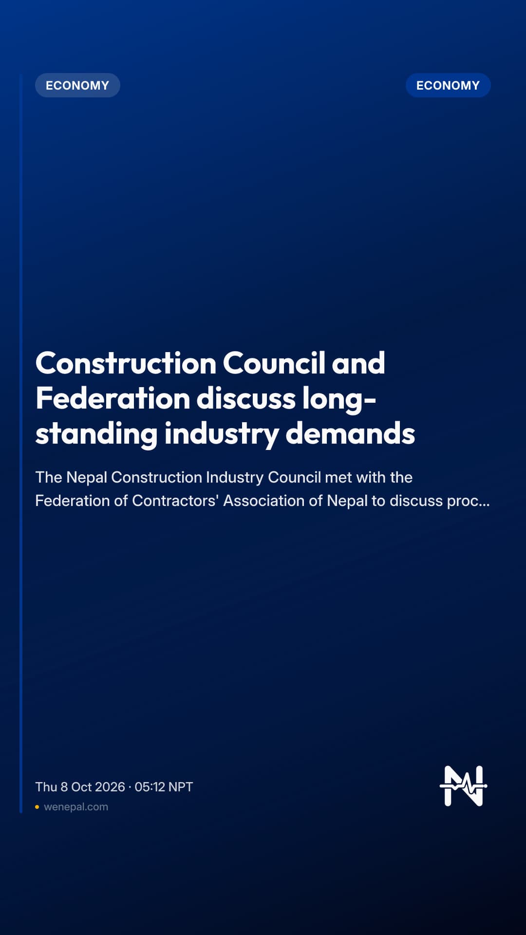 Construction Council and Federation discuss long-standing industry demands