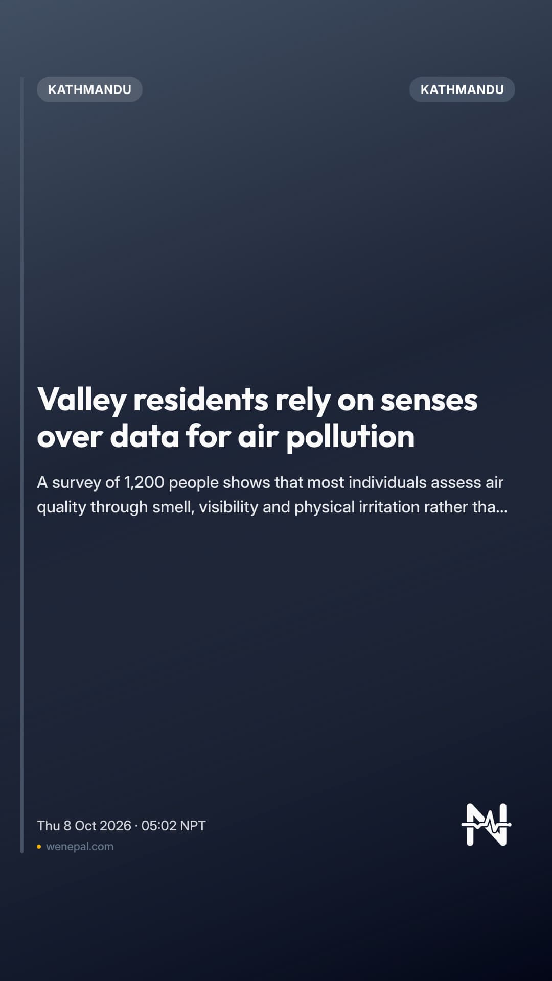 Valley residents rely on senses over data for air pollution