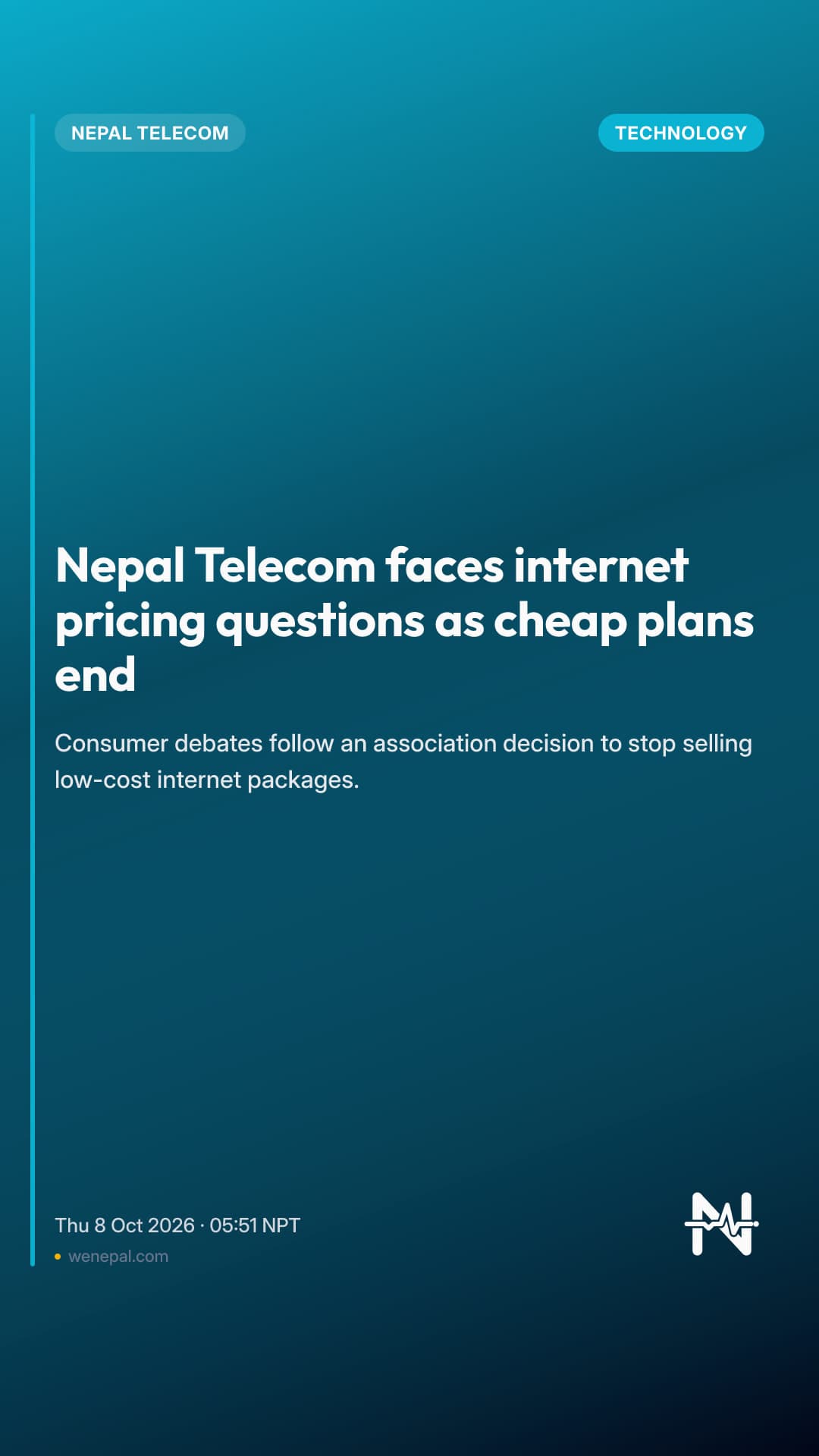 Nepal Telecom faces internet pricing questions as cheap plans end