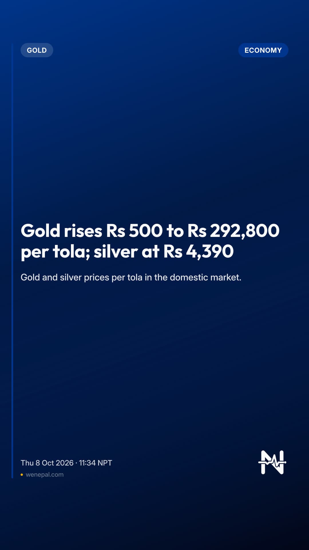 Gold rises Rs 500 to Rs 292,800 per tola; silver at Rs 4,390