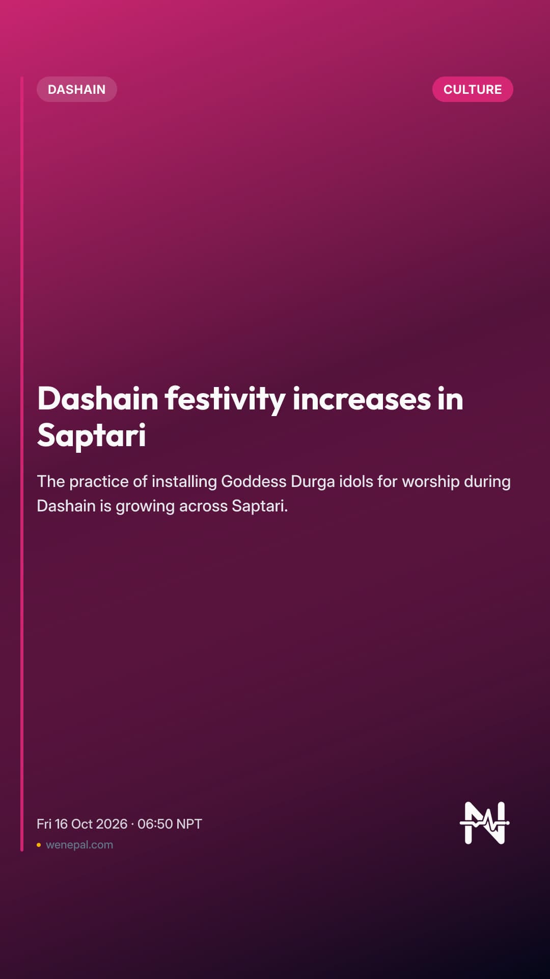 Dashain festivity increases in Saptari