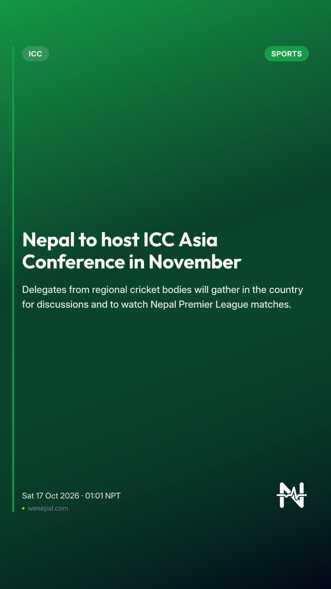 Nepal to host ICC Asia Conference in November