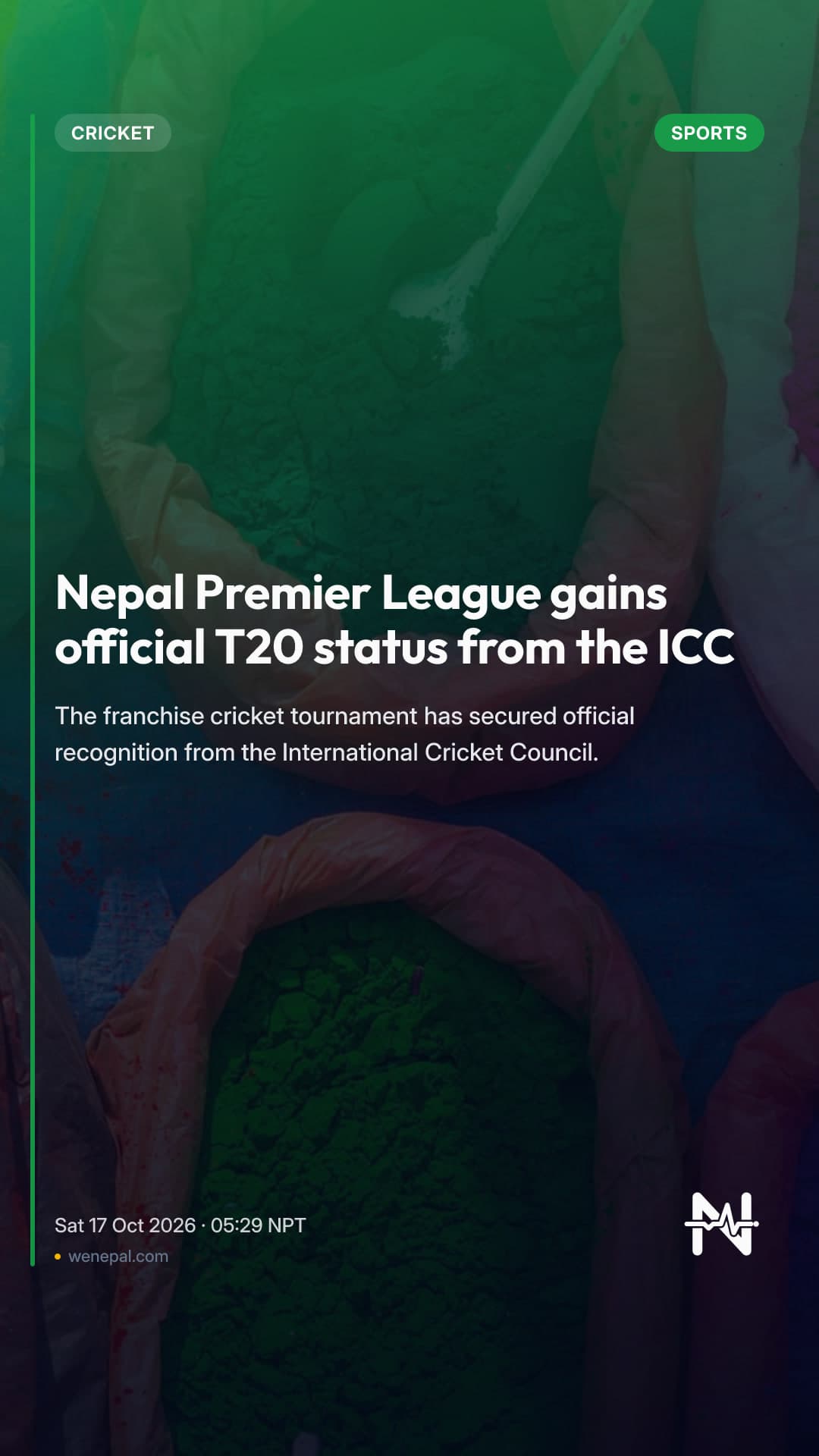 Nepal Premier League gains official T20 status from the ICC