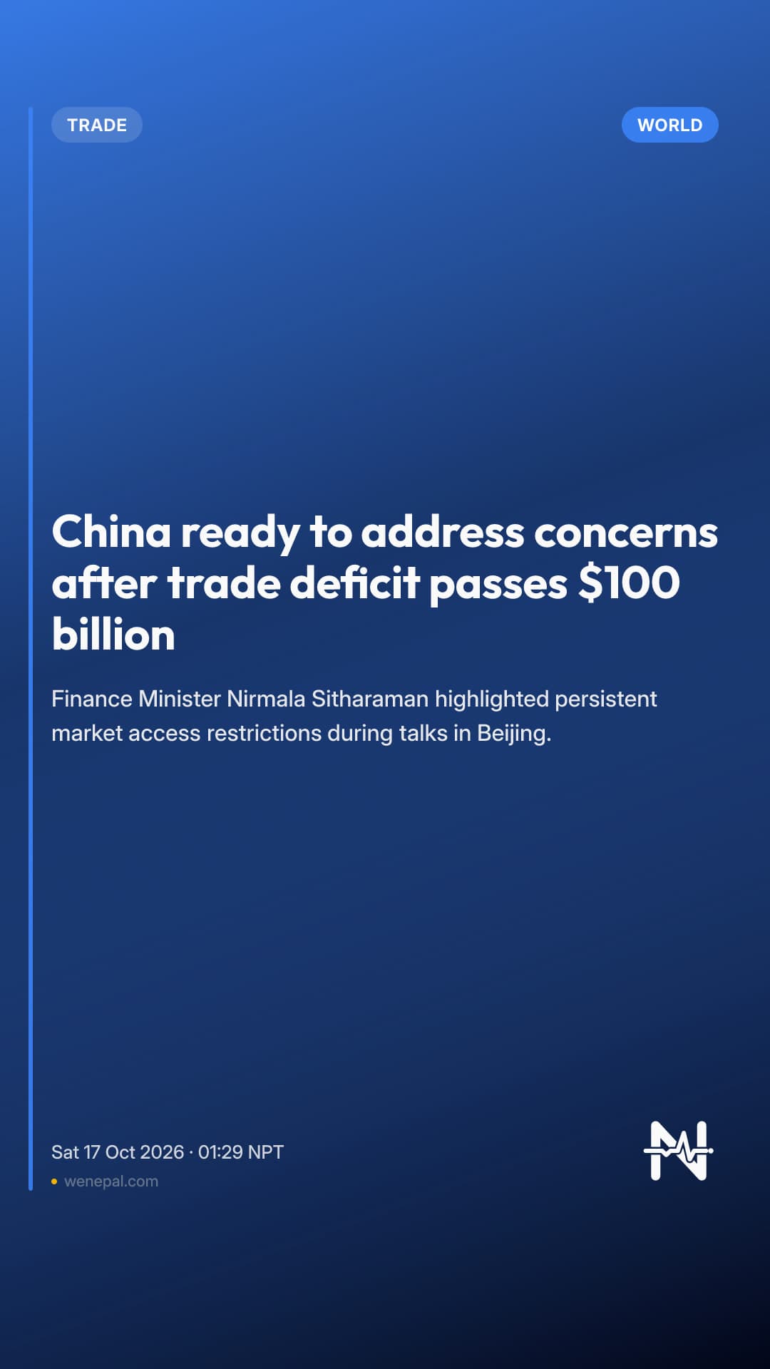 China ready to address concerns after trade deficit passes $100 billion