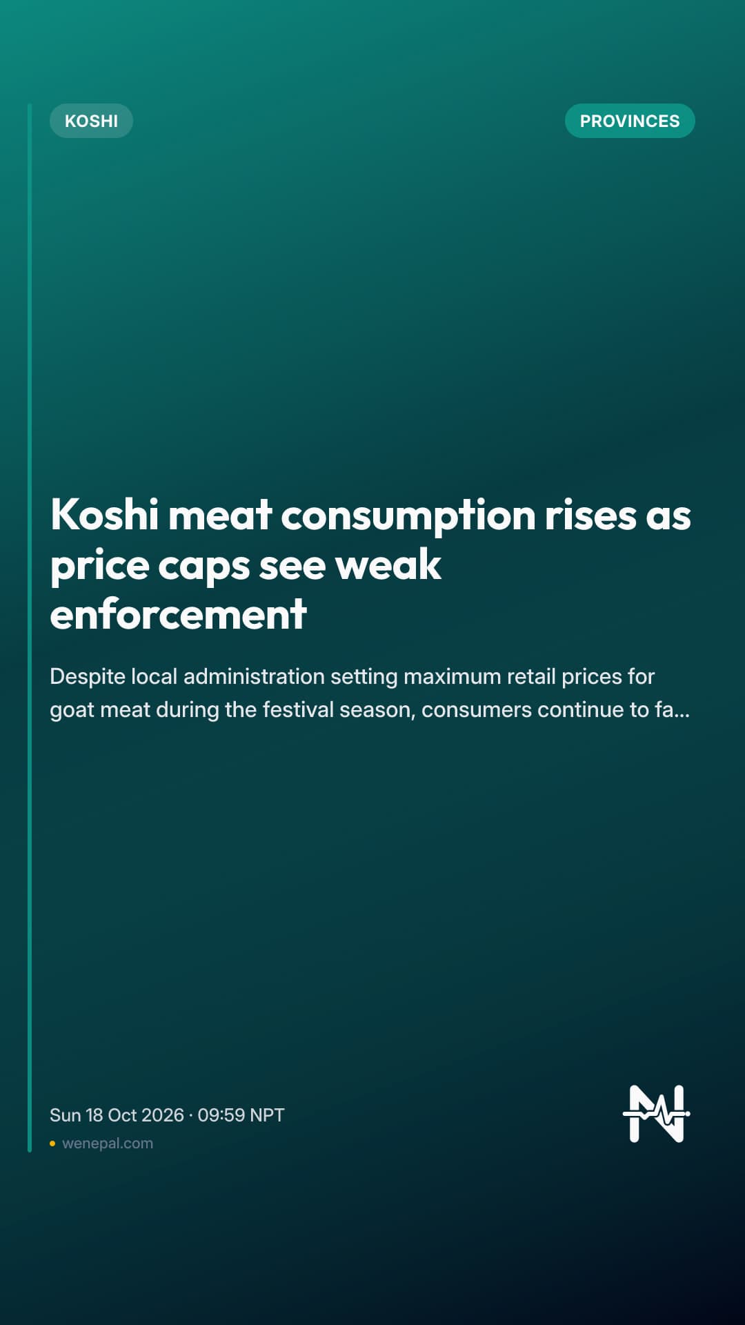 Koshi meat consumption rises as price caps see weak enforcement