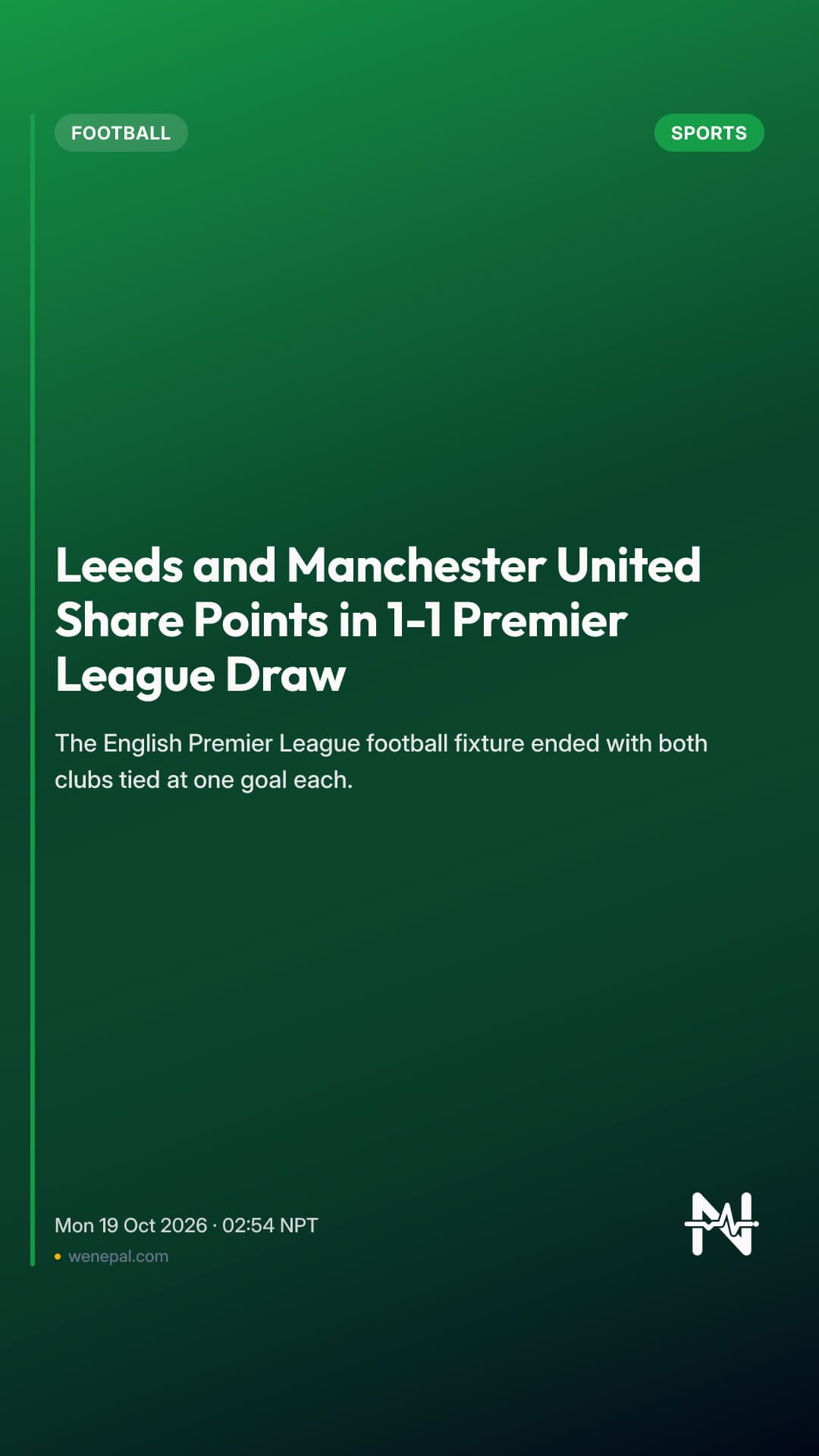 Leeds and Manchester United Share Points in 1-1 Premier League Draw