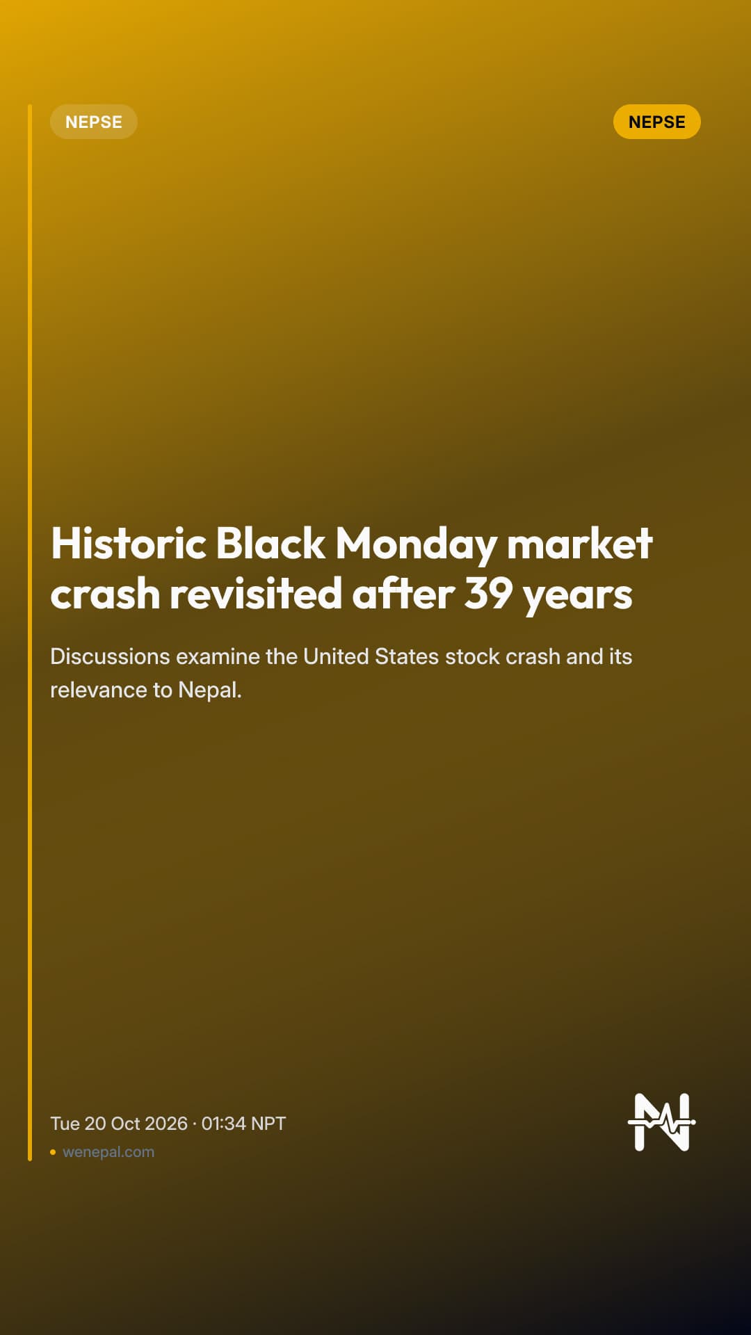 Historic Black Monday market crash revisited after 39 years