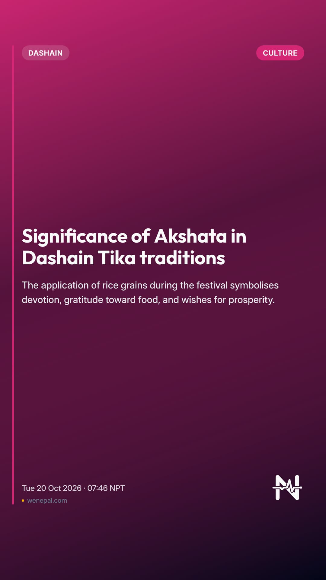 Significance of Akshata in Dashain Tika traditions