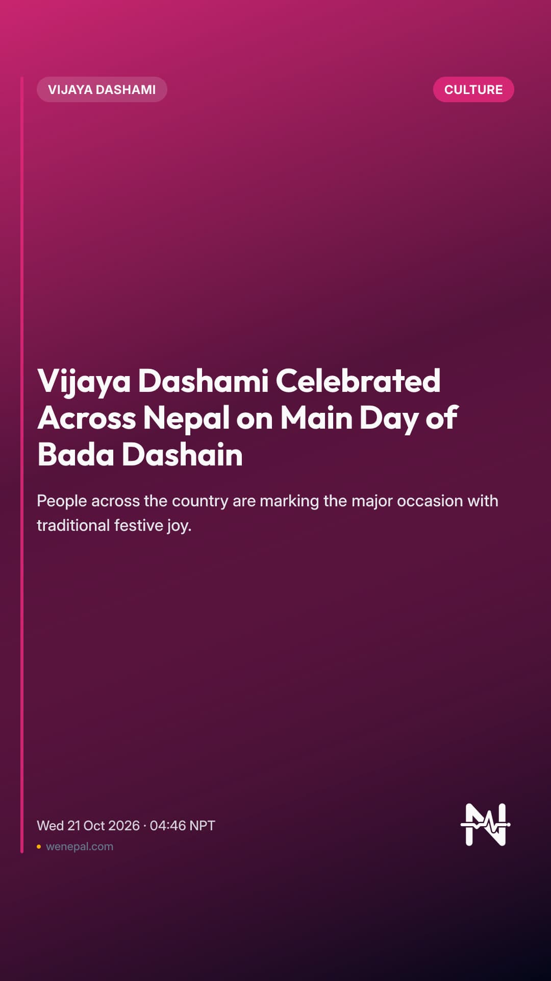 Vijaya Dashami Celebrated Across Nepal on Main Day of Bada Dashain