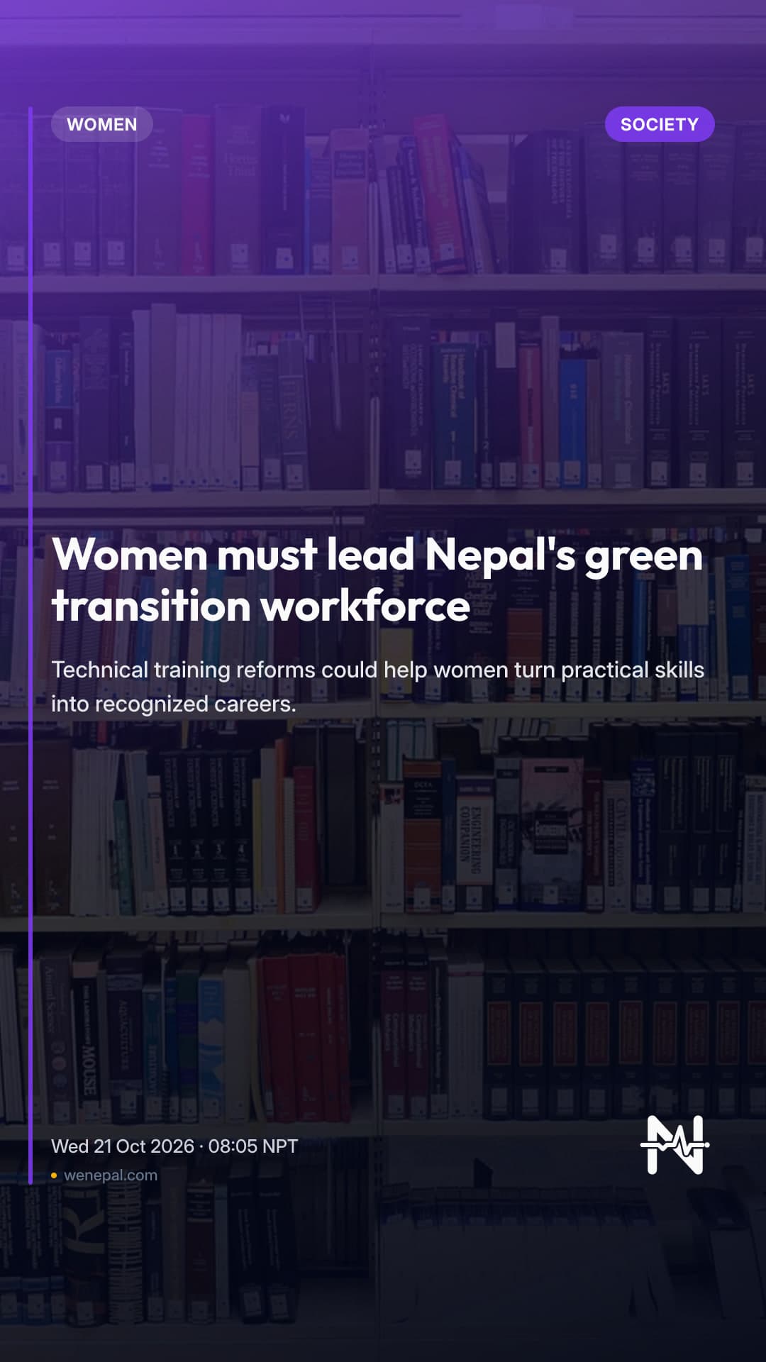 Women must lead Nepal's green transition workforce