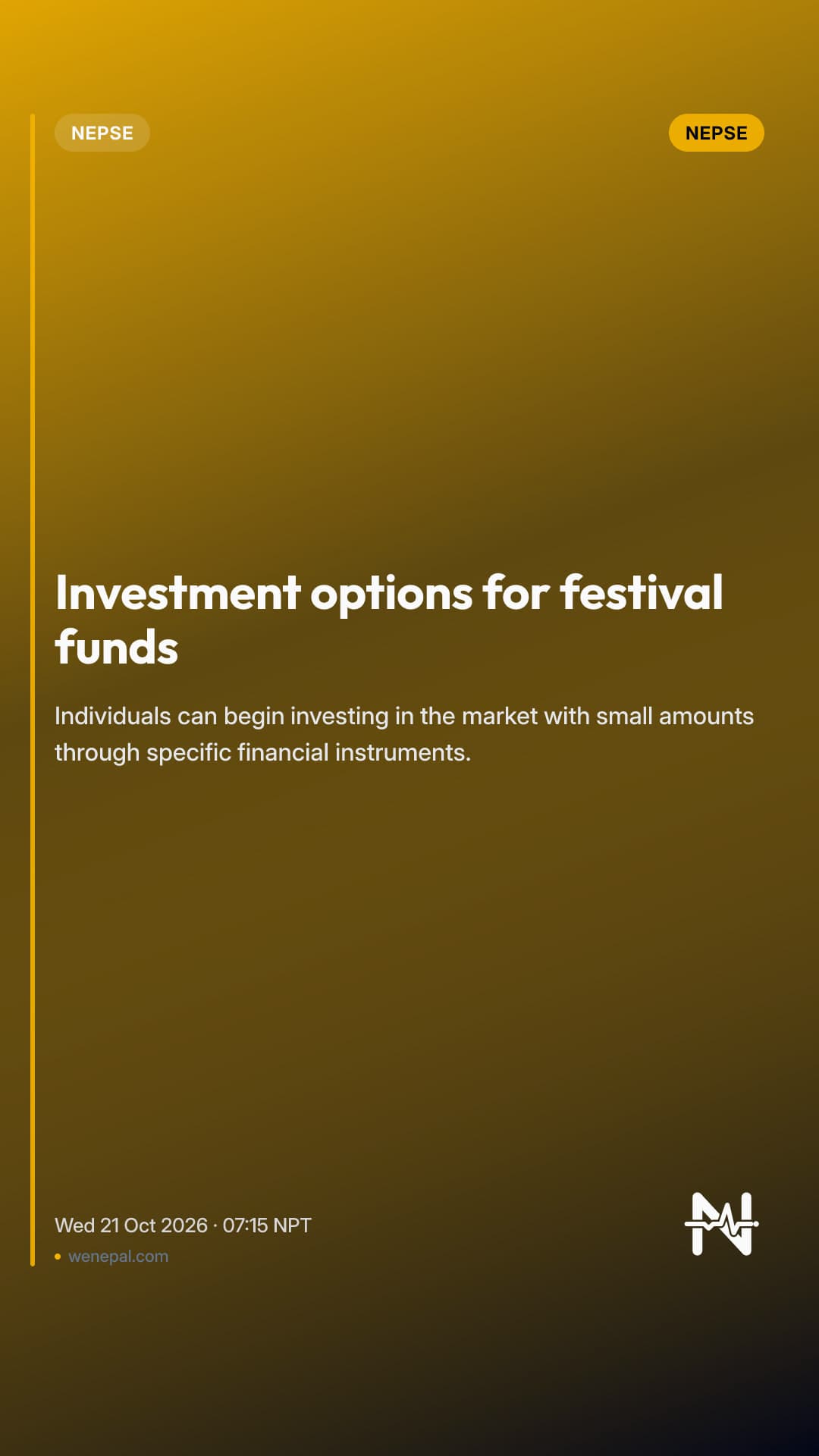 Investment options for festival funds