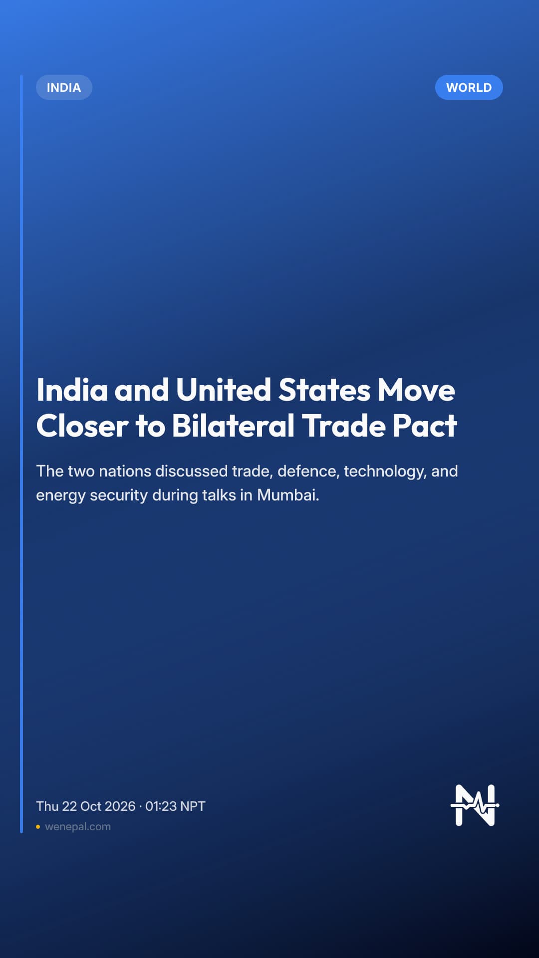 India and United States Move Closer to Bilateral Trade Pact