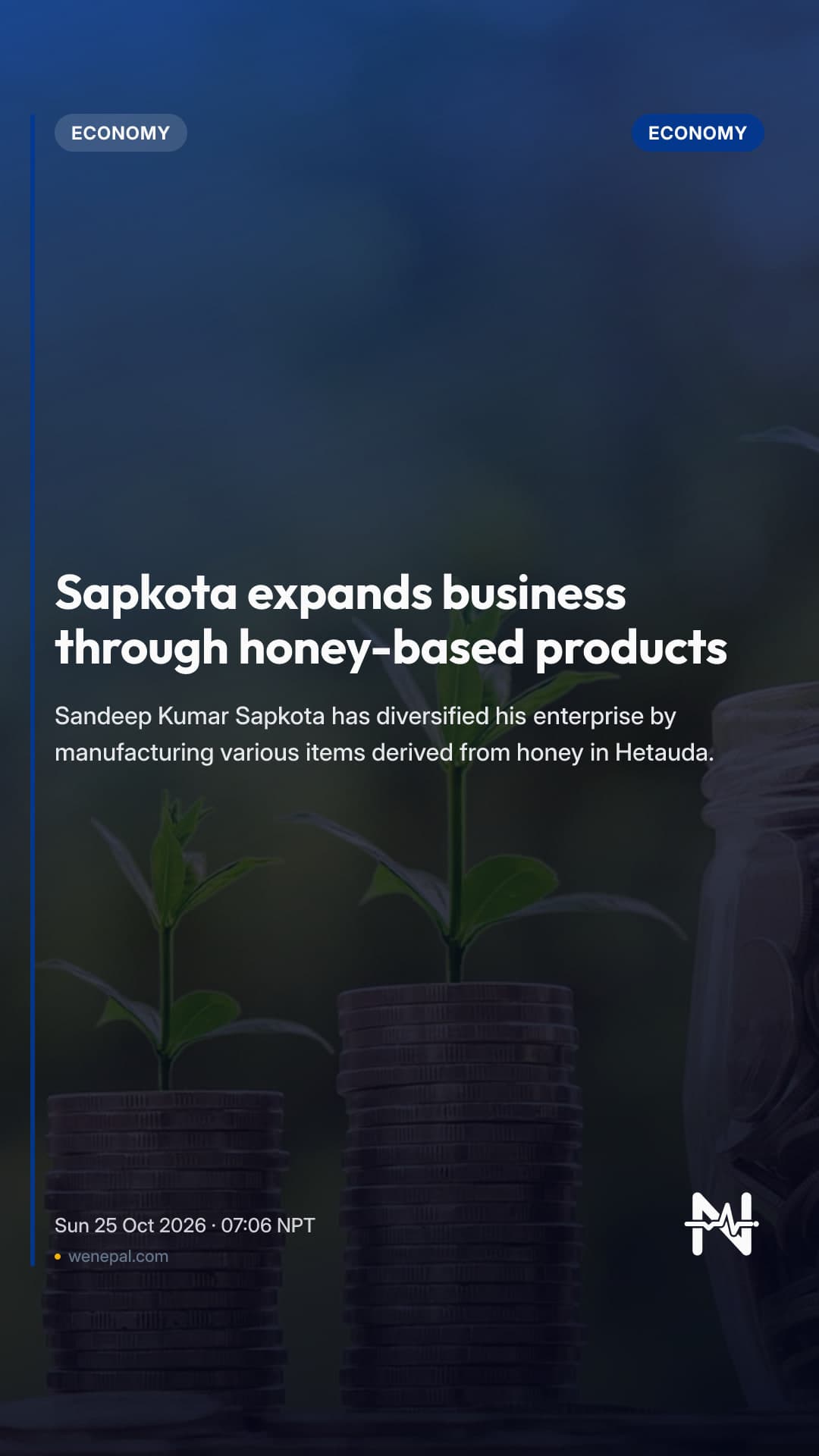 Sapkota expands business through honey-based products