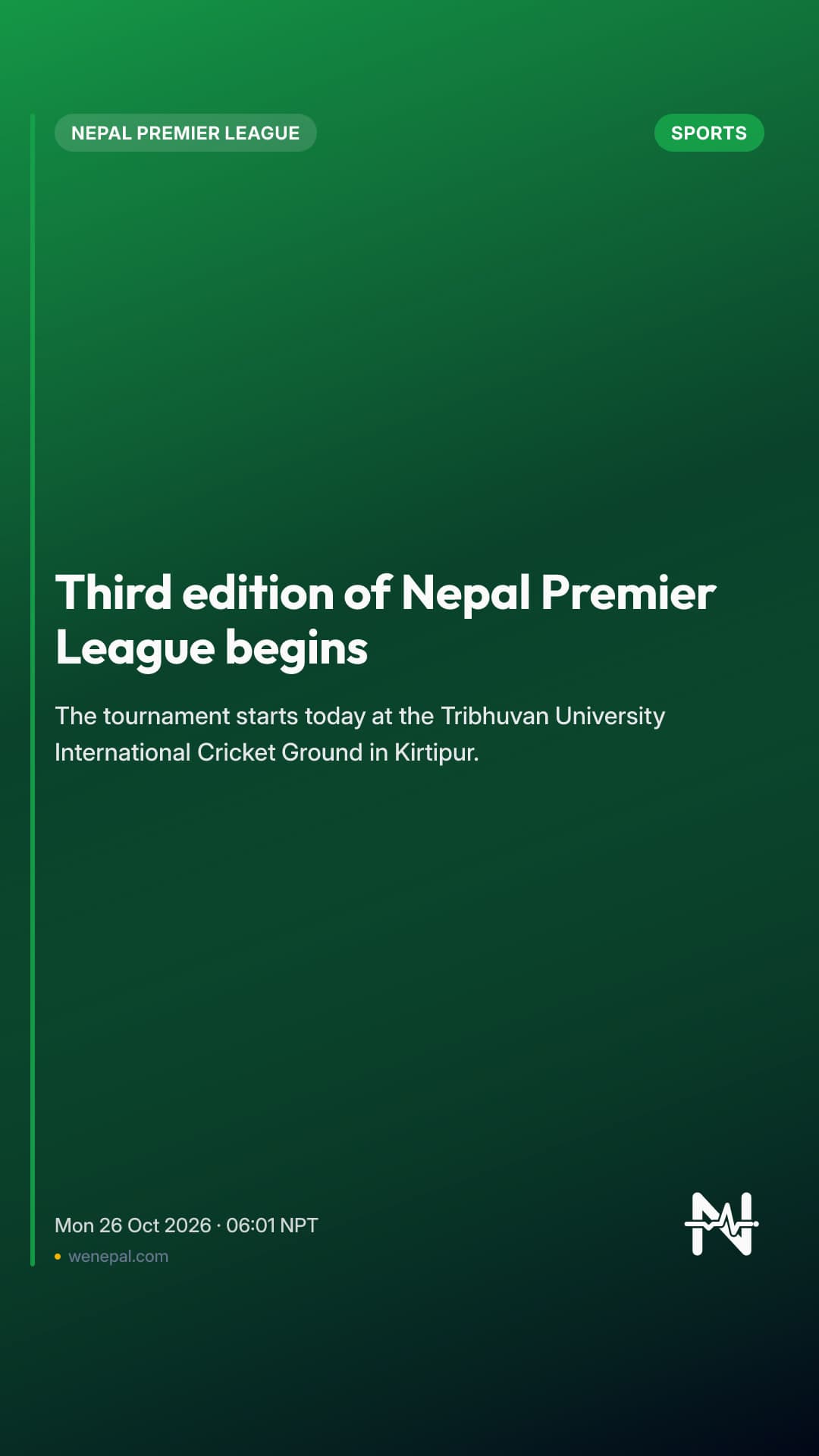 Third edition of Nepal Premier League begins
