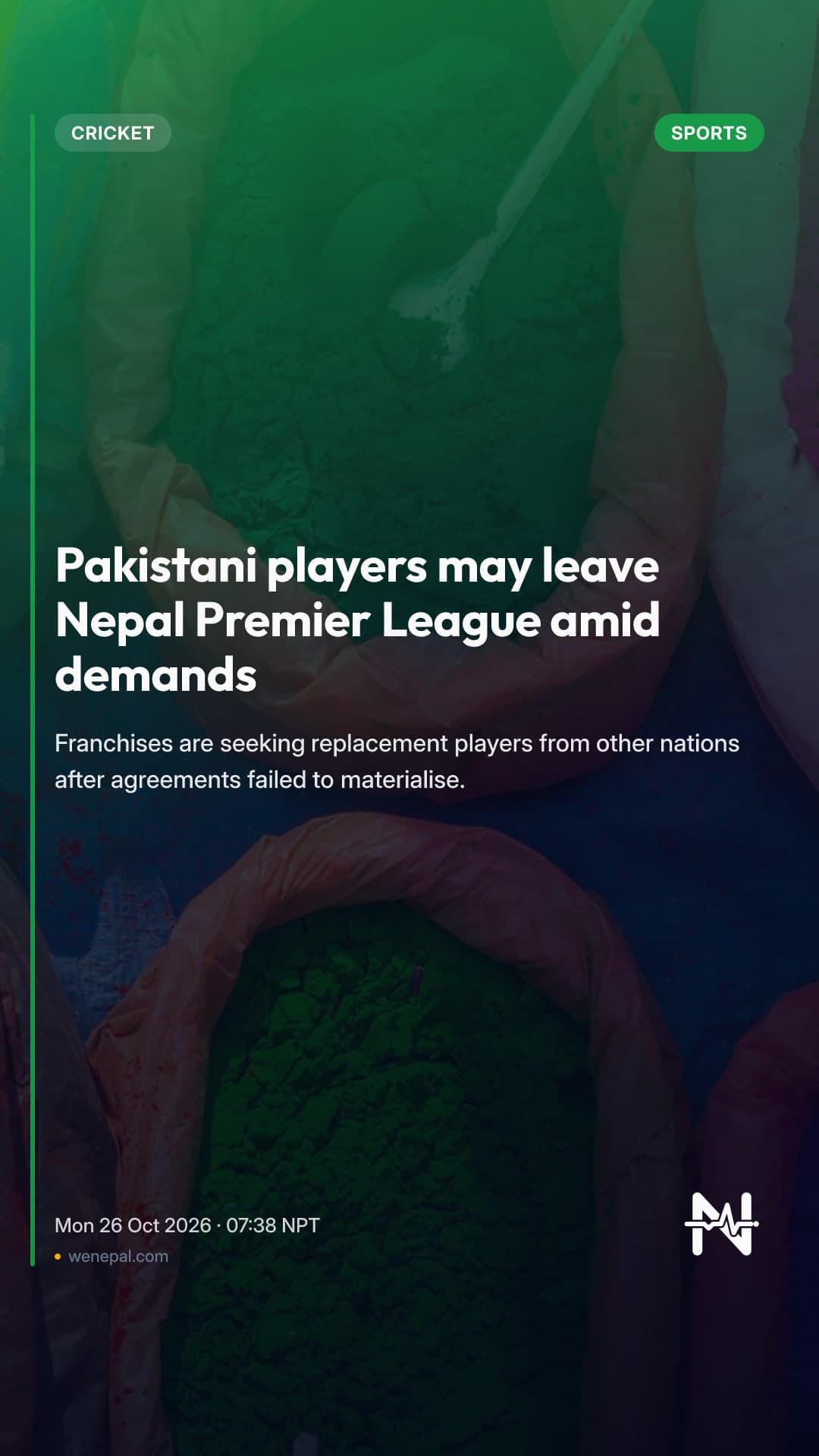 Pakistani players may leave Nepal Premier League amid demands