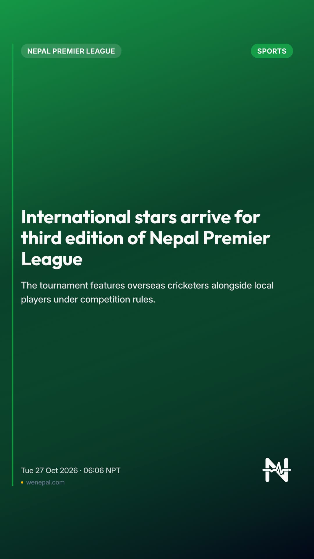 International stars arrive for third edition of Nepal Premier League