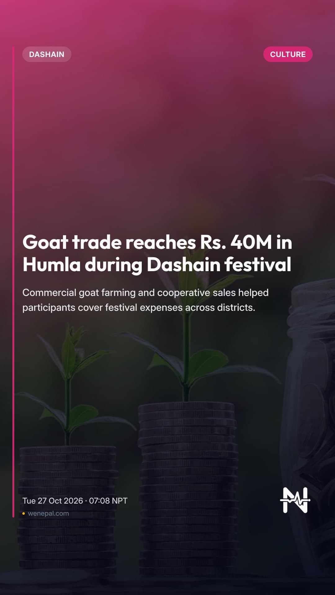 Goat trade reaches Rs. 40M in Humla during Dashain festival