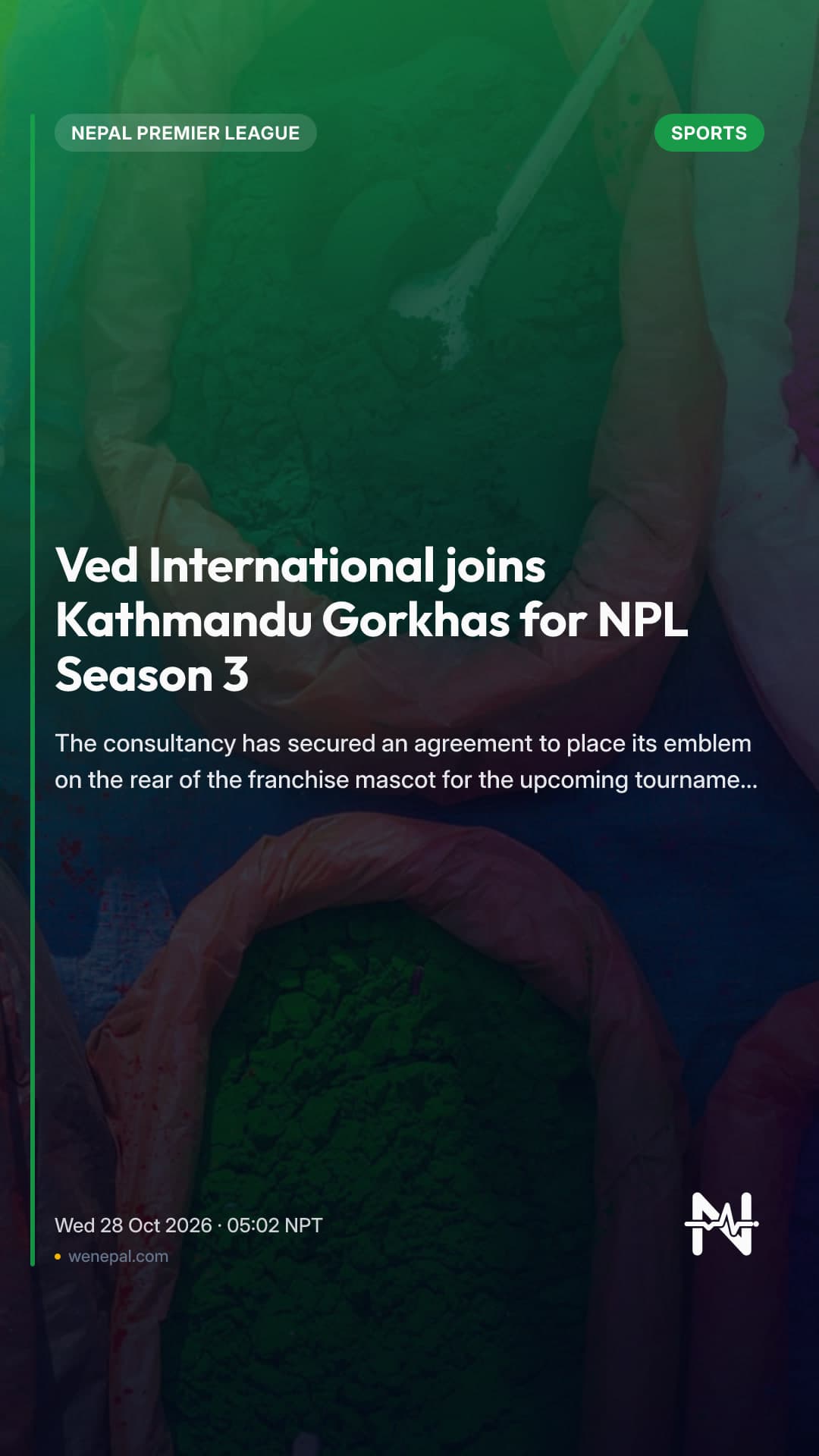 Ved International joins Kathmandu Gorkhas for NPL Season 3