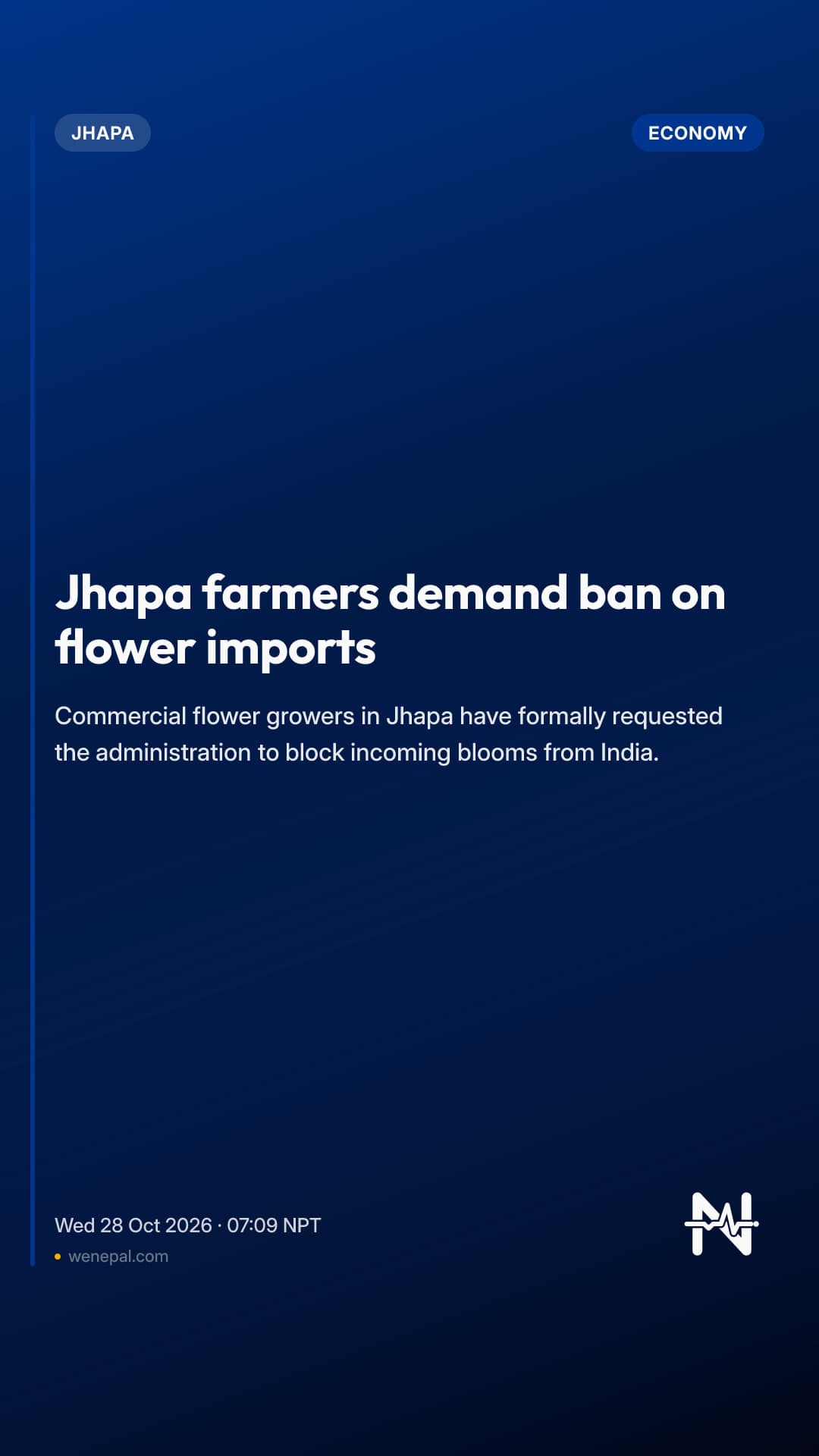 Jhapa farmers demand ban on flower imports